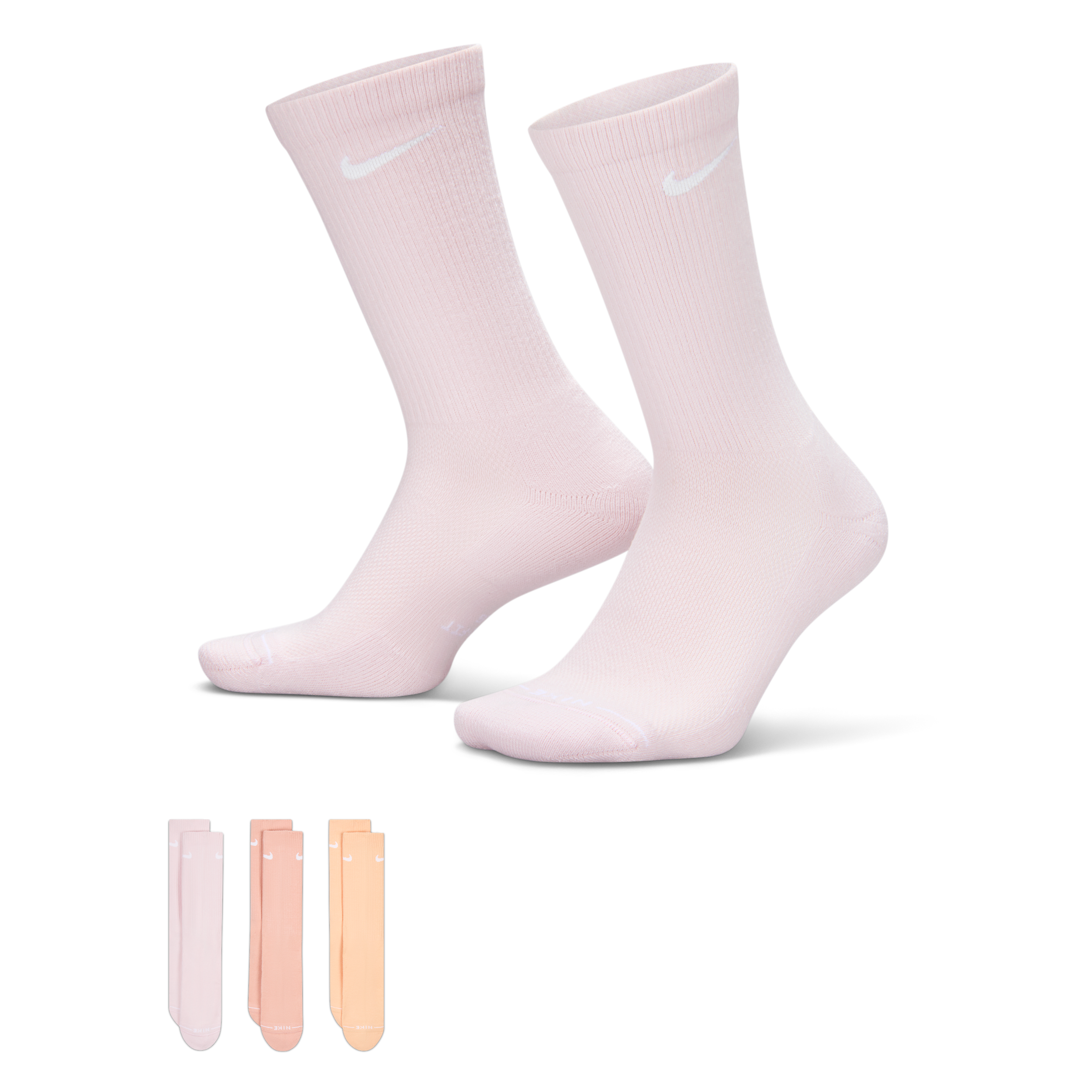 Nike Unisex Everyday Elevated Crew Socks (3 Pairs) in Multicolor | HQ4335-908