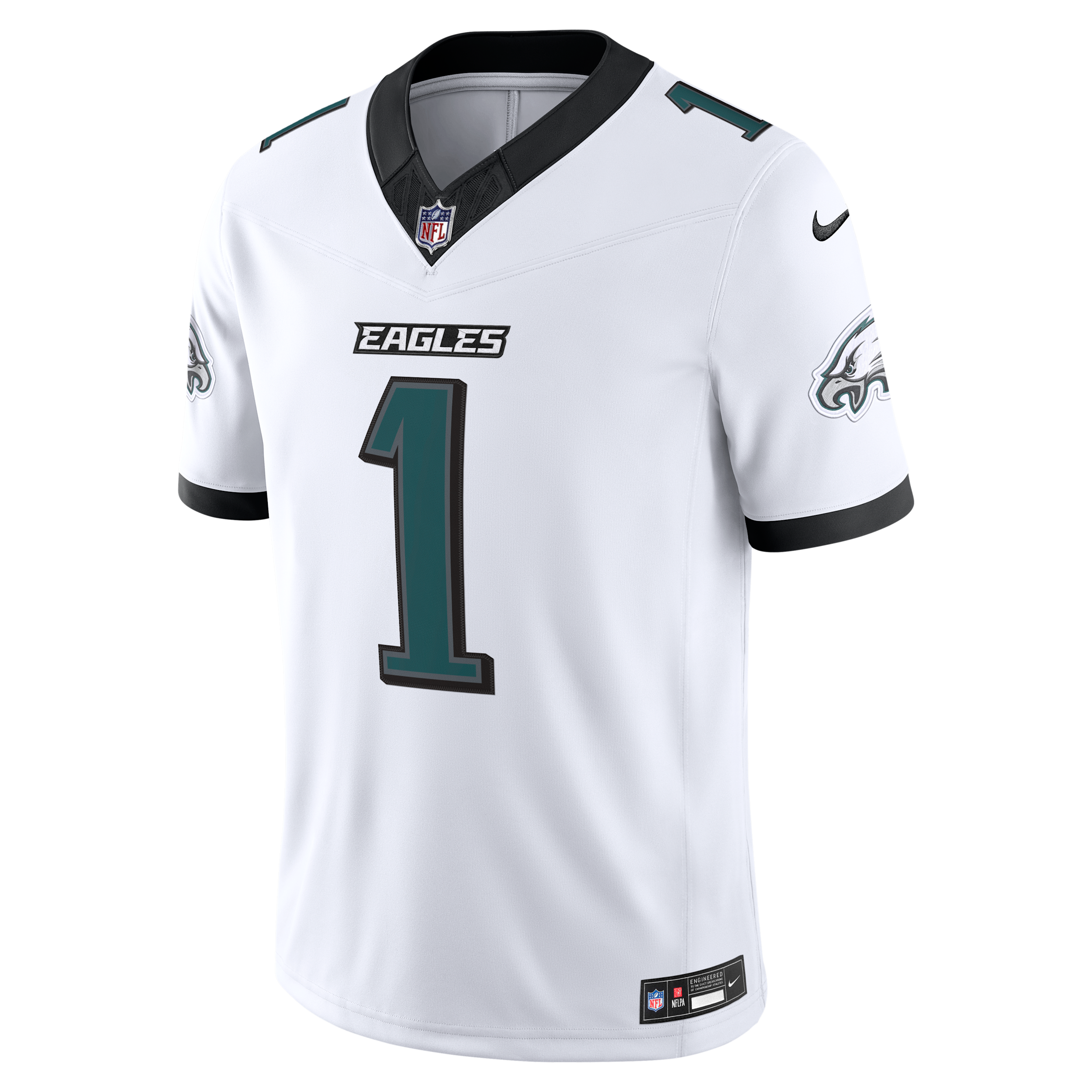 Jalen Hurts Philadelphia Eagles Nike Men's Dri-FIT NFL Stitched Limited Jersey in White | 37NM0G5V86F-4T9