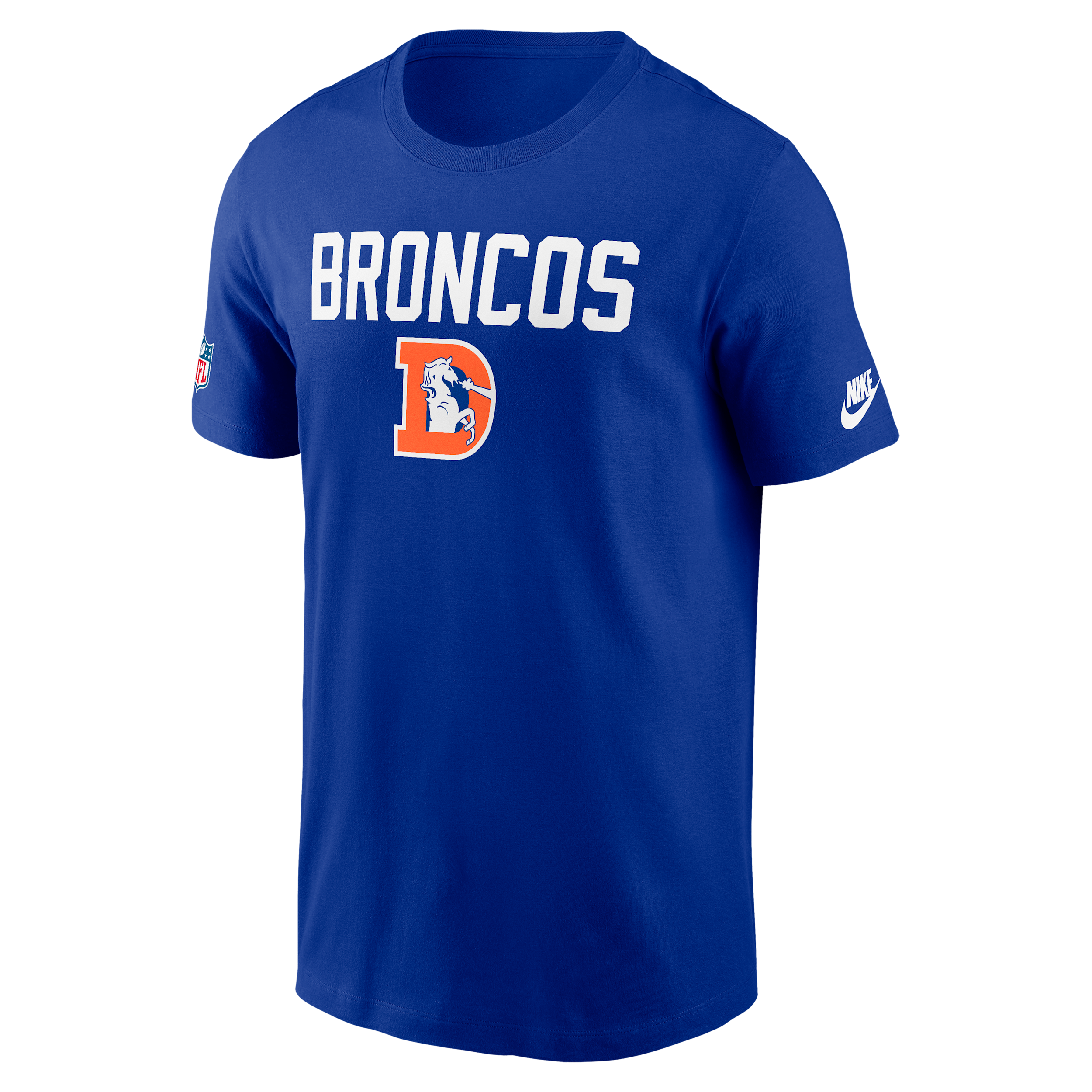 Nike Royal Denver Broncos Alt Pack Onside Conversion Performance T-shirt In Black