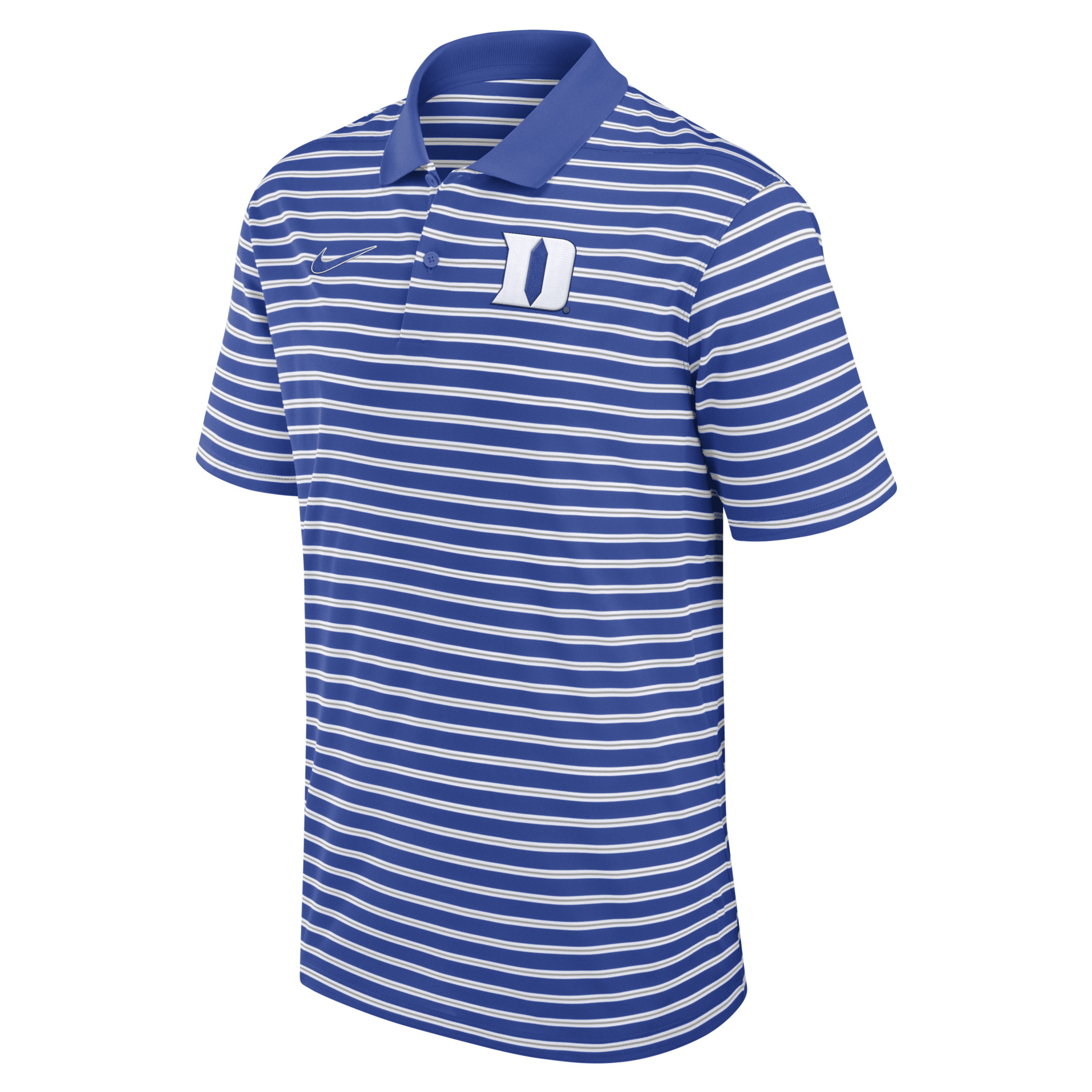 Nike Duke Blue Devils Primetime Victory Striped  Men's Dri-fit College Polo In Blue