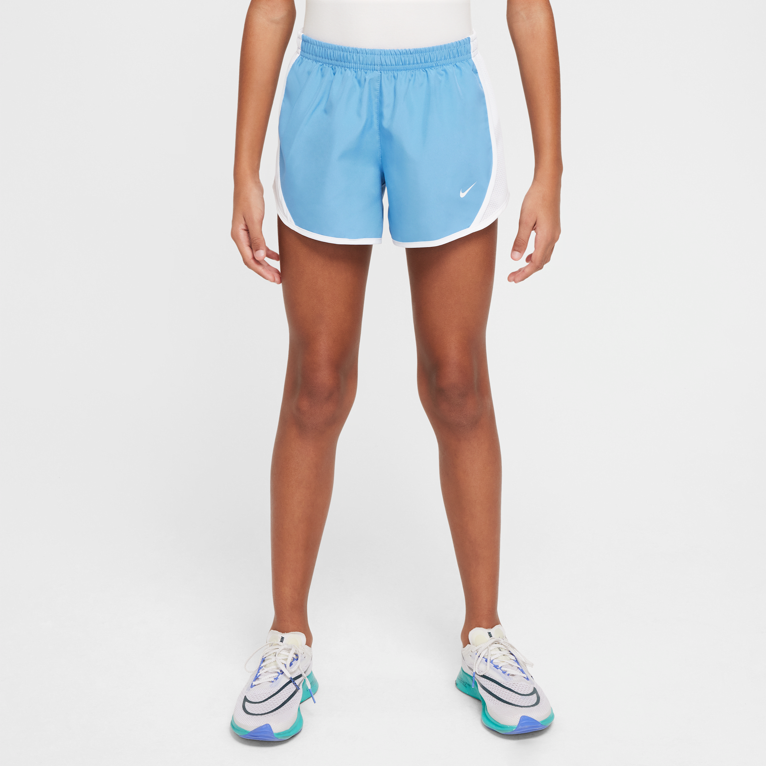Nike Tempo Big Kids' (girls') Dri-fit Running Shorts In Blue