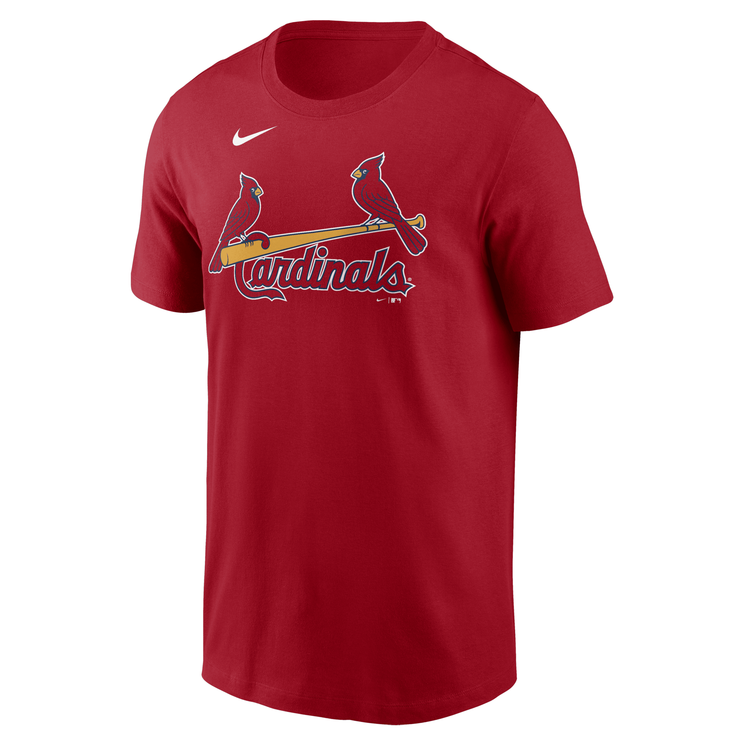 Shop Nike St. Louis Cardinals Fuse Wordmark  Men's Mlb T-shirt In Red