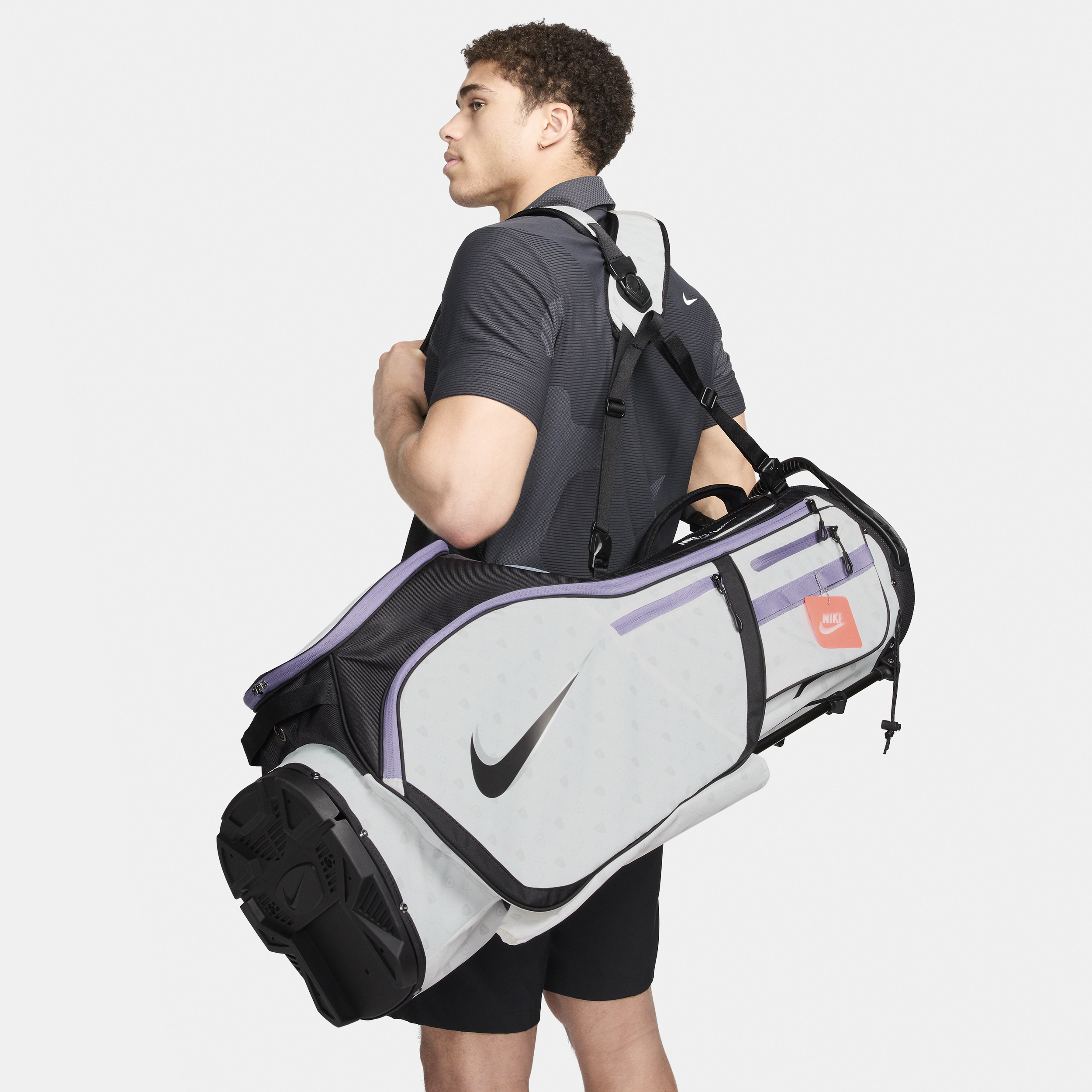 Nike Unisex Air Hybrid 2 Golf Bag In Grey