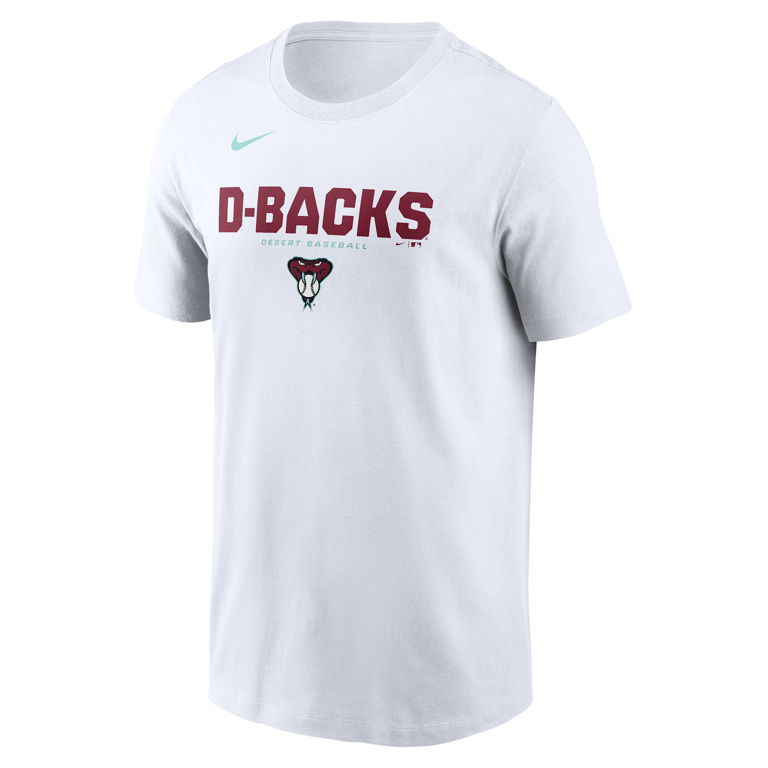 Arizona Diamondbacks Bold Team Name Nike Men's MLB T-Shirt in White | N19910ADQS-D31