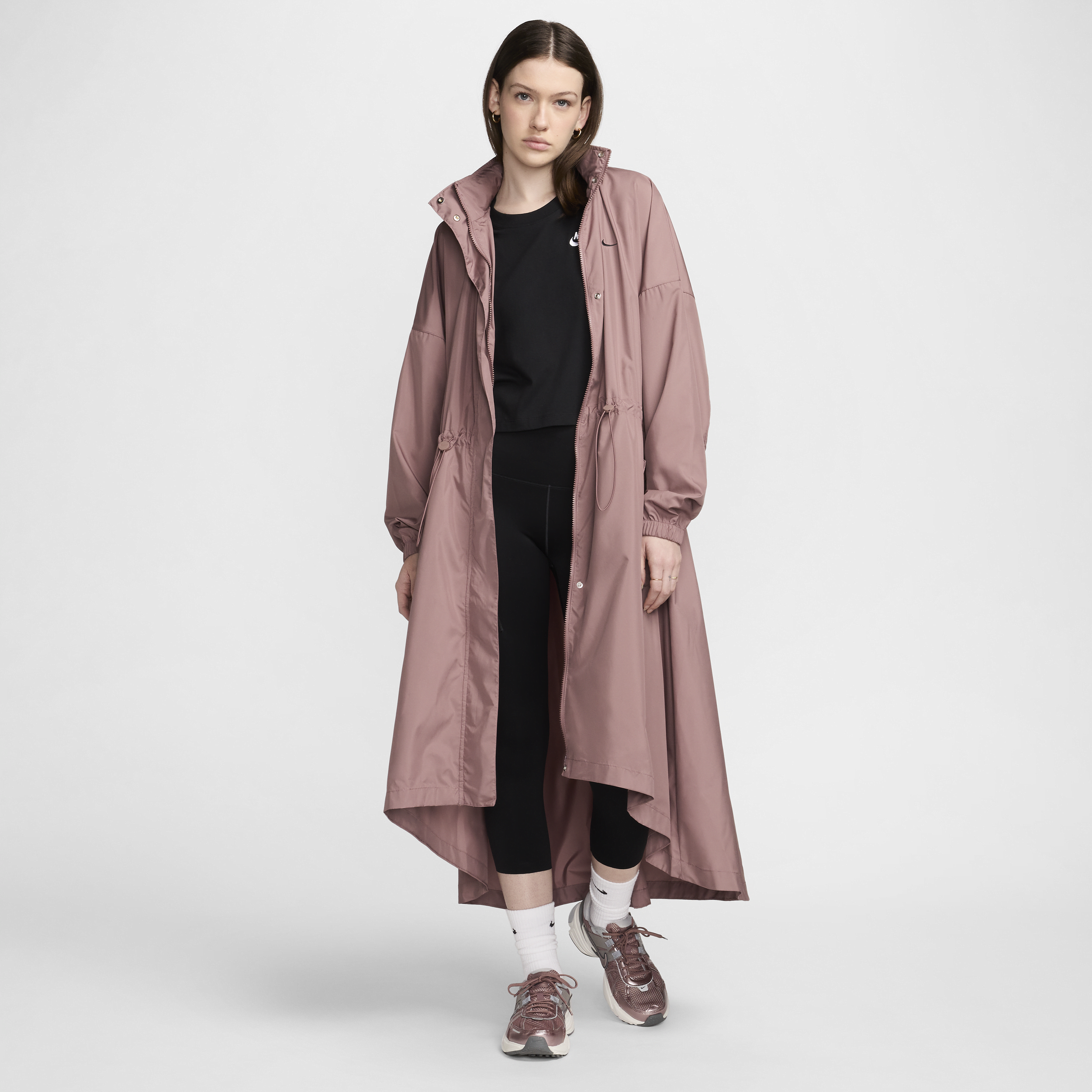 Shop Nike Women's  Sportswear Essential Trench Coat In Purple
