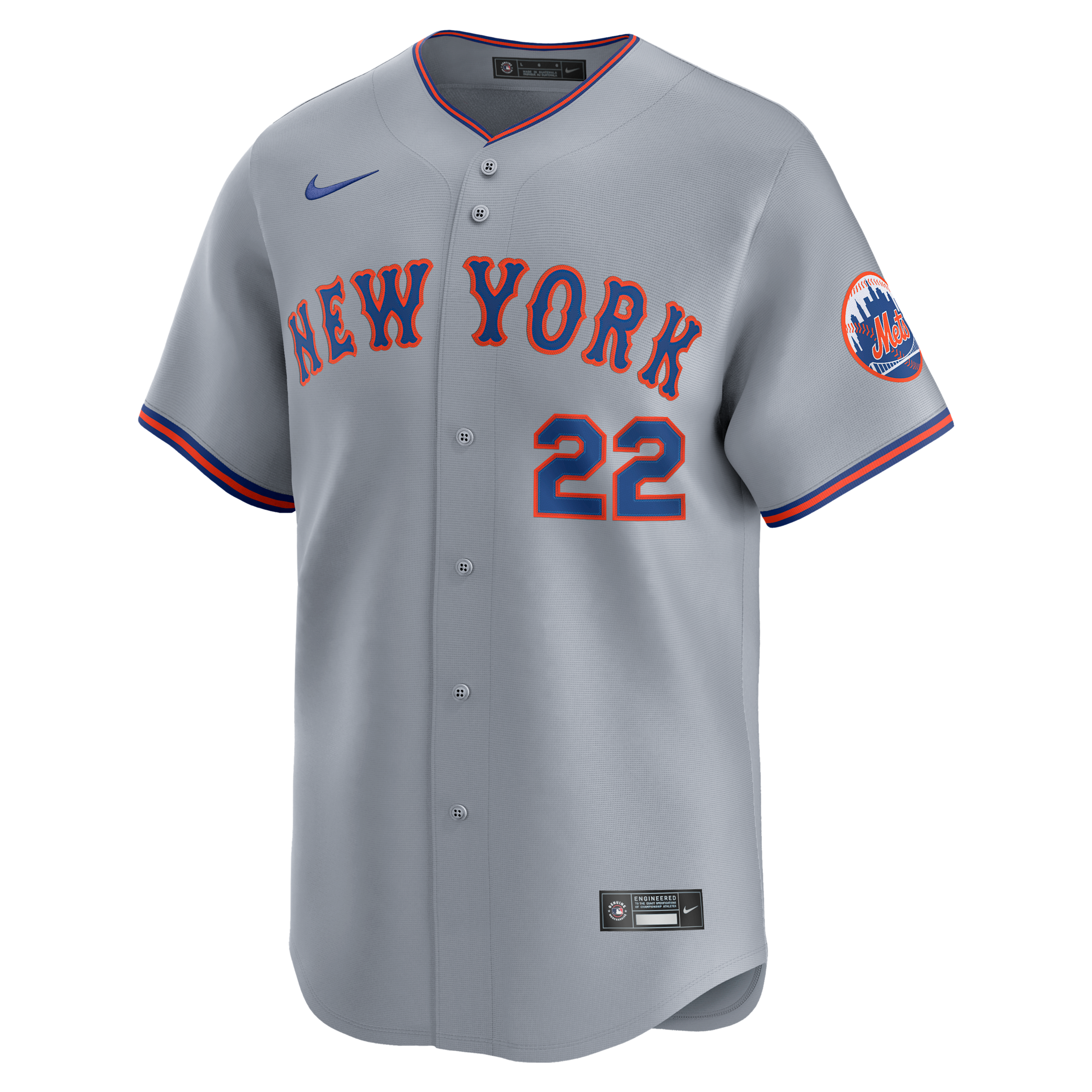 Juan Soto New York Mets Nike Men's Dri-FIT ADV MLB Limited Jersey in Grey | LM250EDCNM9-1DL