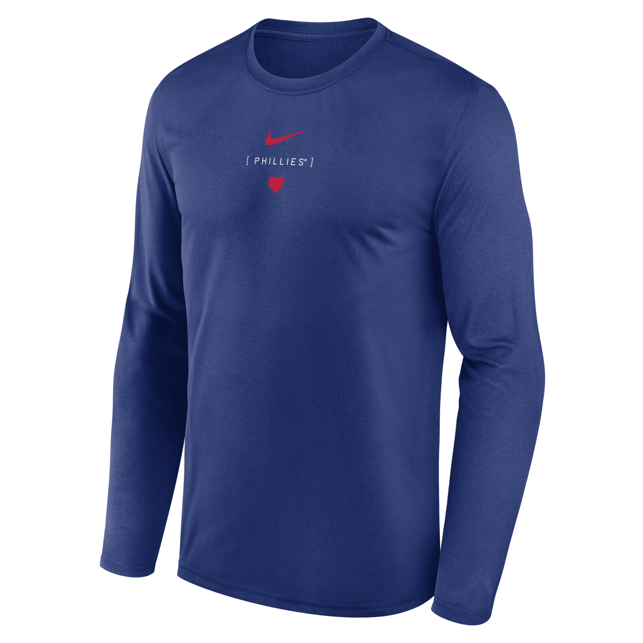 Nike Philadelphia Phillies Large Swoosh Back Legend  Men's Dri-fit Mlb T-shirt In Blue