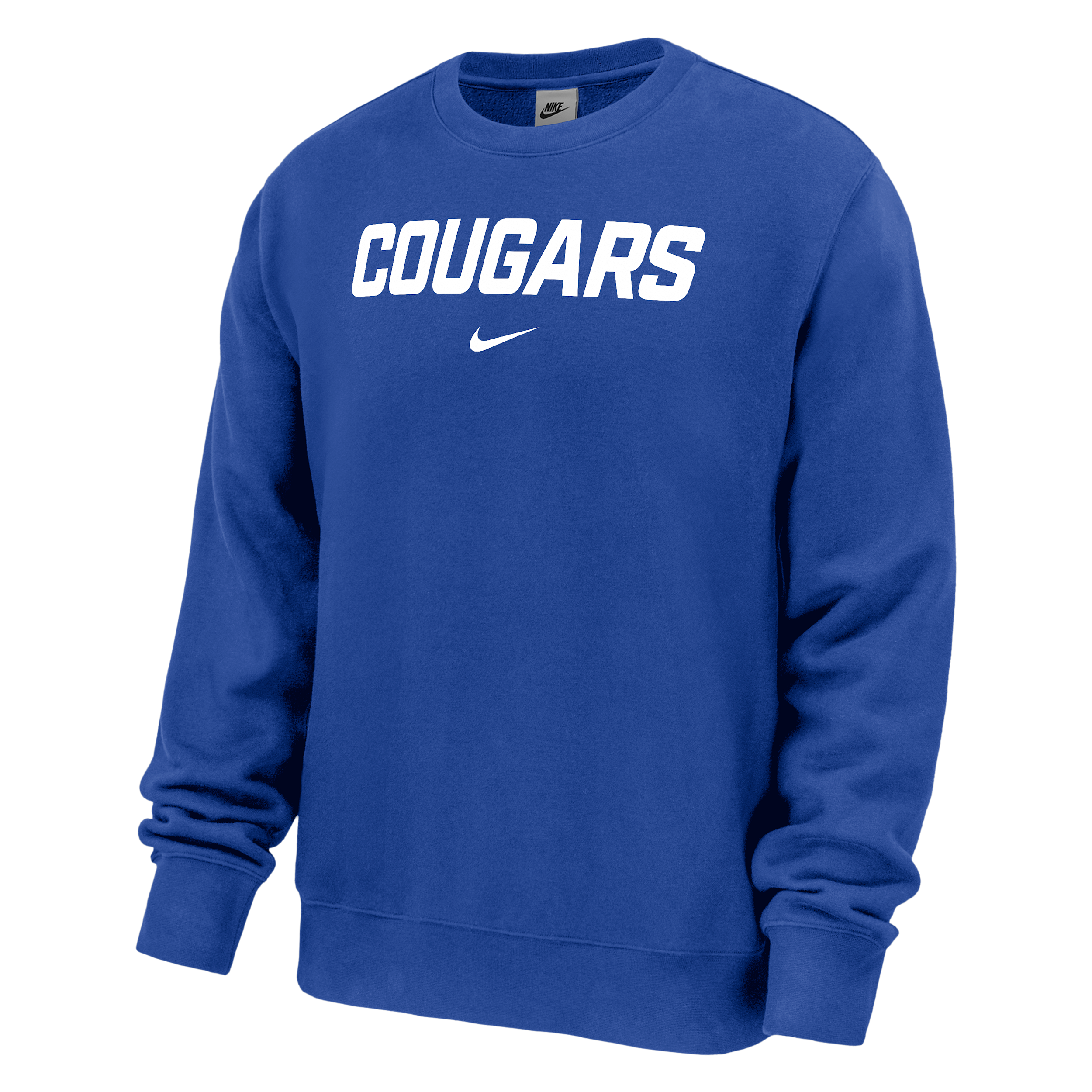 Nike Men's College Club (BYU Cougars) Pullover Crew-Neck Sweatshirt in Blue | M33234P826BGYU-RYL