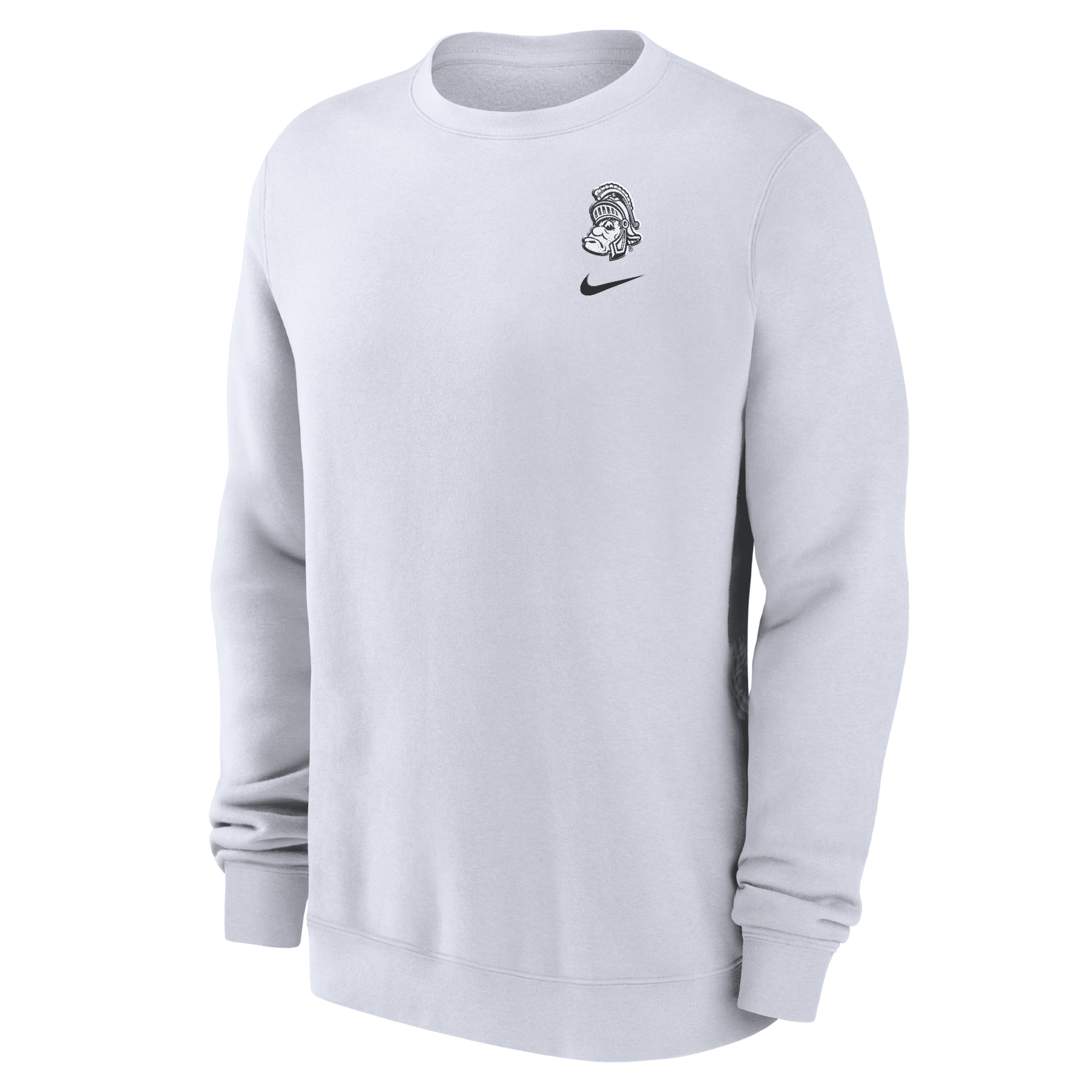 Shop Nike Michigan State Club Fleece  Men's College Sweatshirt In White