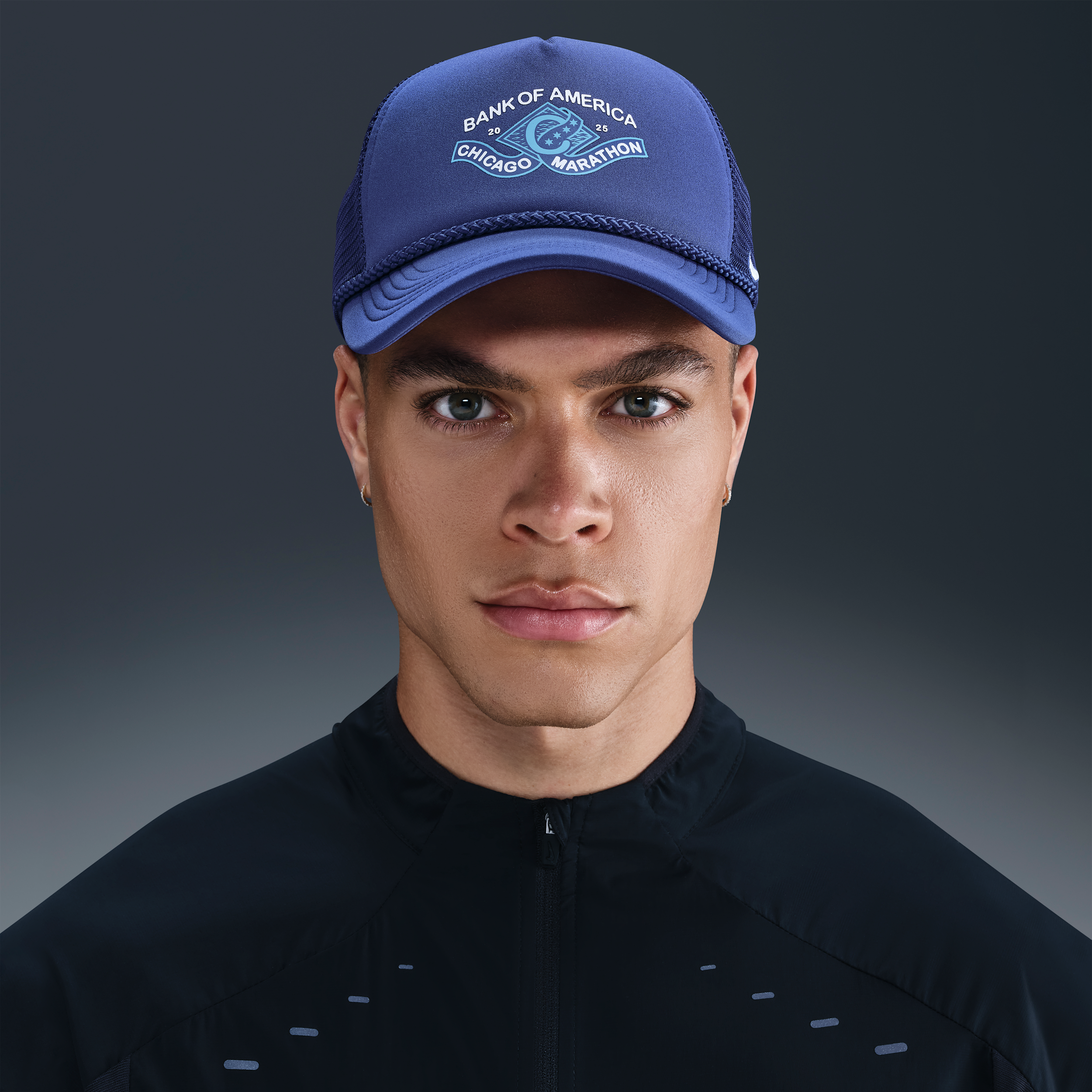 Nike Unisex Rise Dri-fit Structured Trucker Cap In Purple