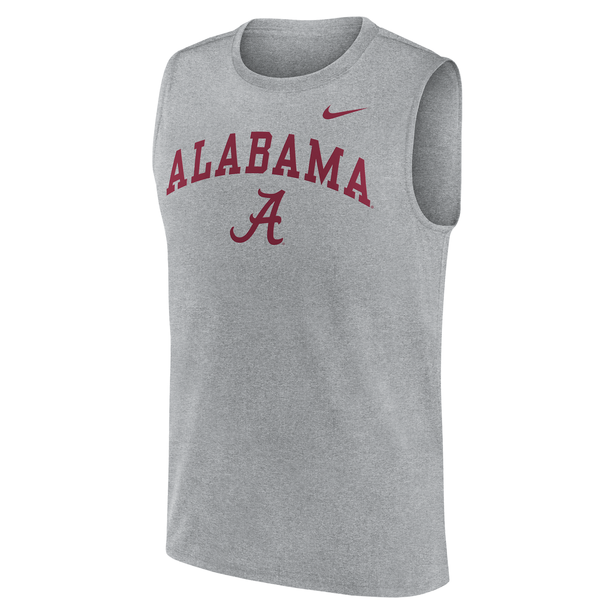 Nike Men's Heather Gray Alabama Crimson Tide Primetime Legend Arch Dri-fit Muscle T-Shirt - Heather Gray