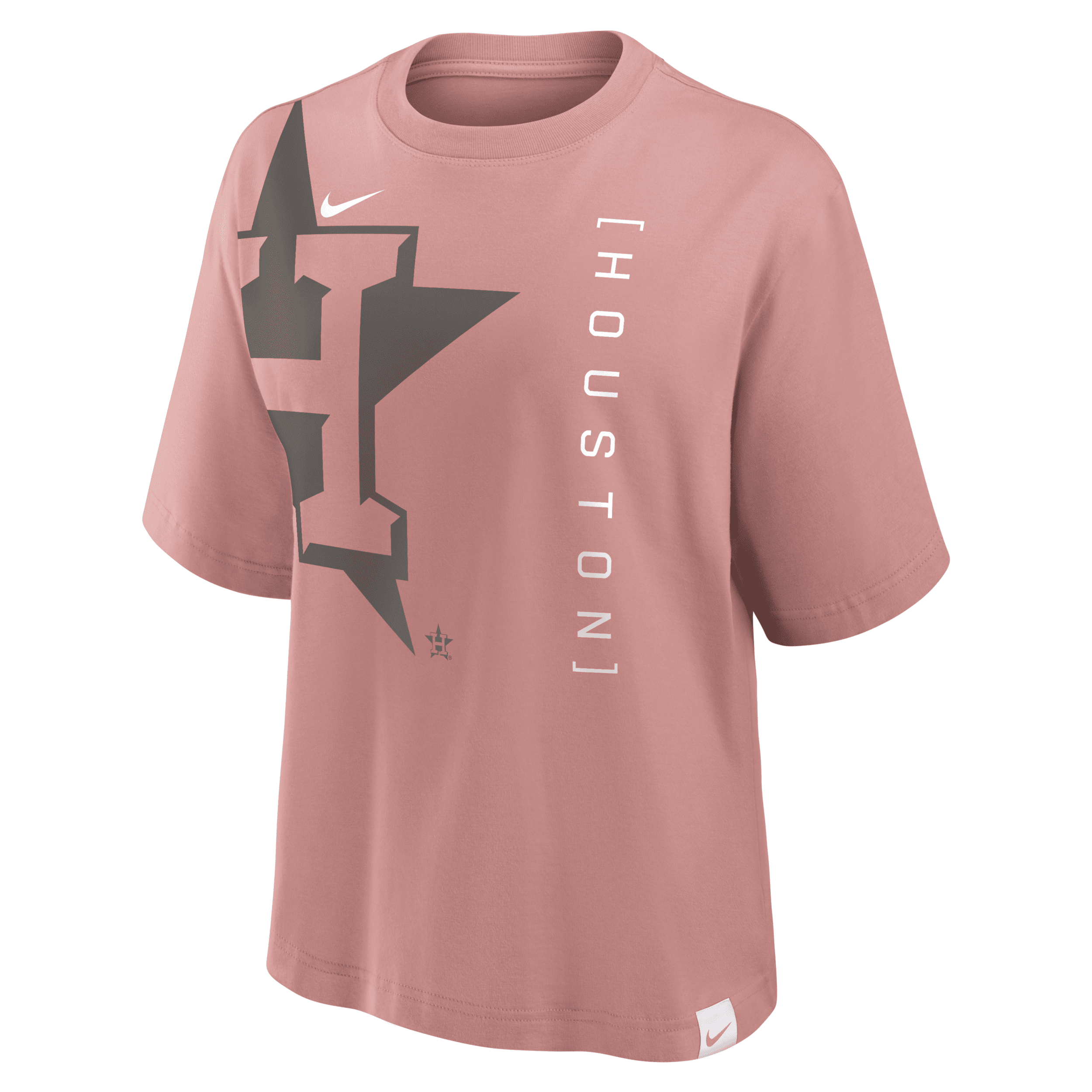 Nike Houston Astros Statement Boxy  Women's Mlb T-shirt In Pink