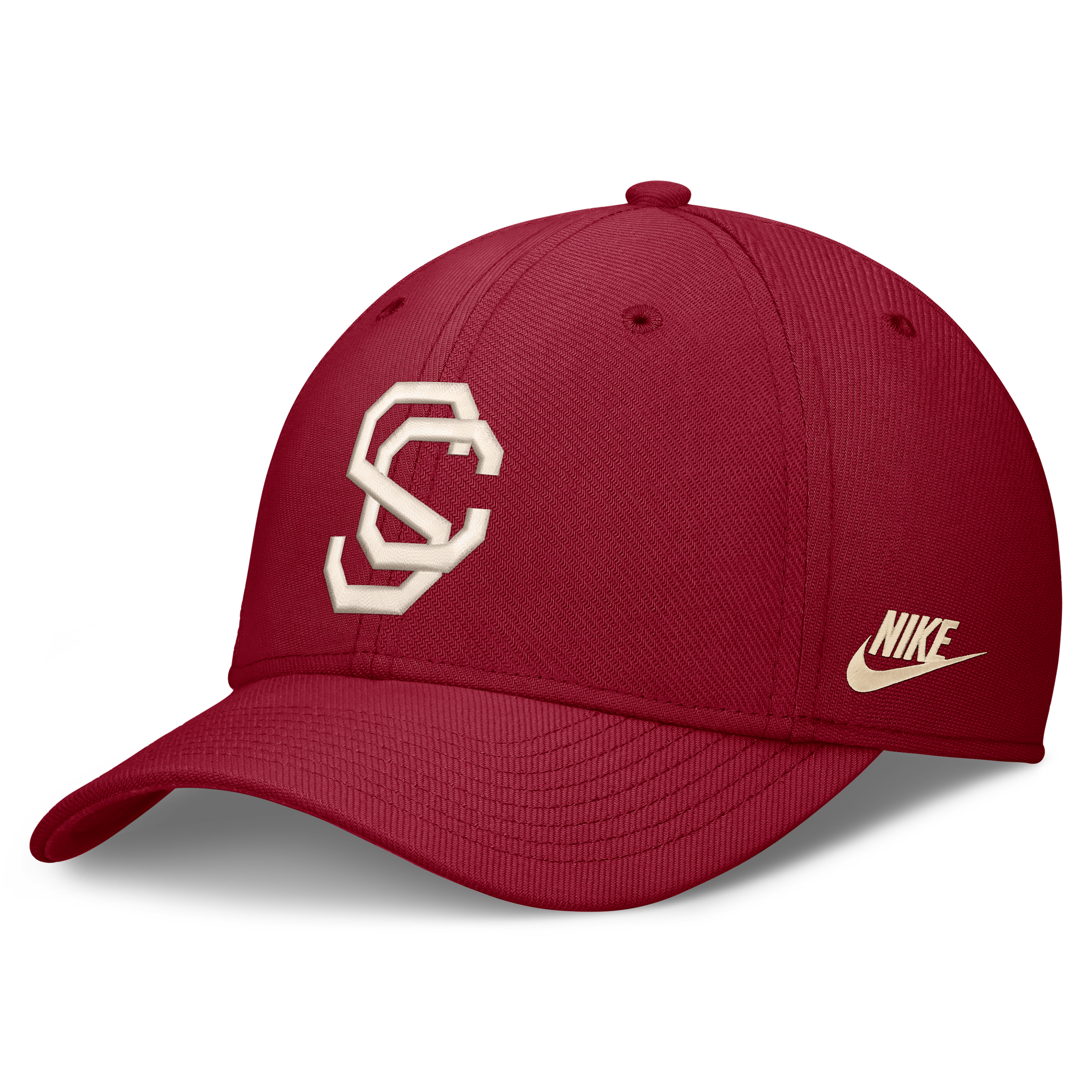 Nike Men's Cardinal Usc Trojans Dri-fit Vintage Rise Swooshflex Flex Hat - Cardinal