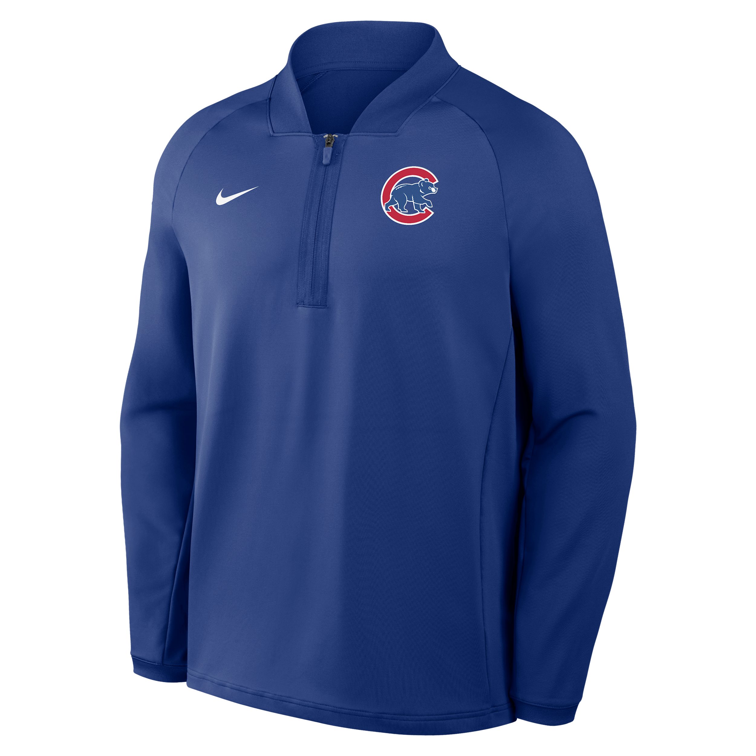 Chicago Cubs Authentic Collection Nike Men's Dri-FIT MLB 1/2-Zip Long-Sleeve Top in Blue | 04H94EWEJ-KRR
