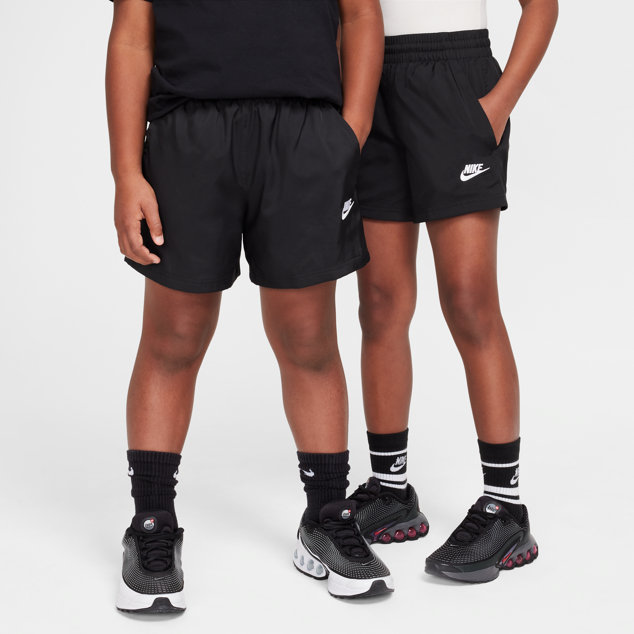 Nike Sportswear Club Big Kids' 4.5" Woven Shorts in Black | HF8134-010