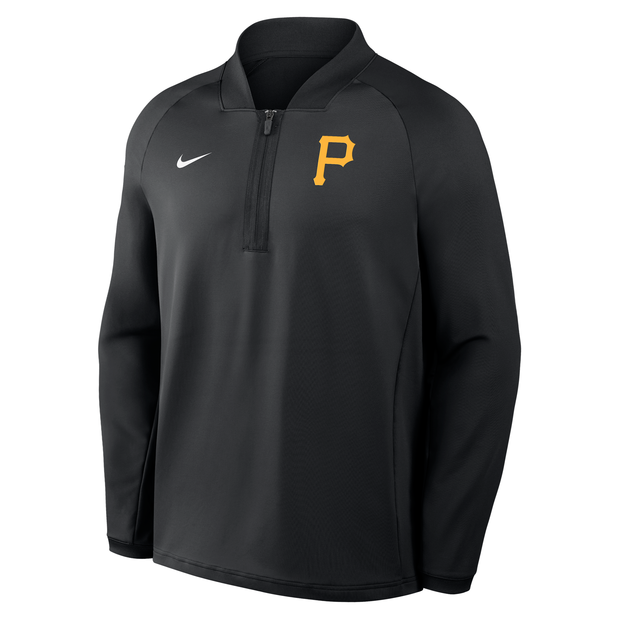 Pittsburgh Pirates Authentic Collection Nike Men's Dri-FIT MLB 1/2-Zip Long-Sleeve Top in Black | 04H900APTB-KRR