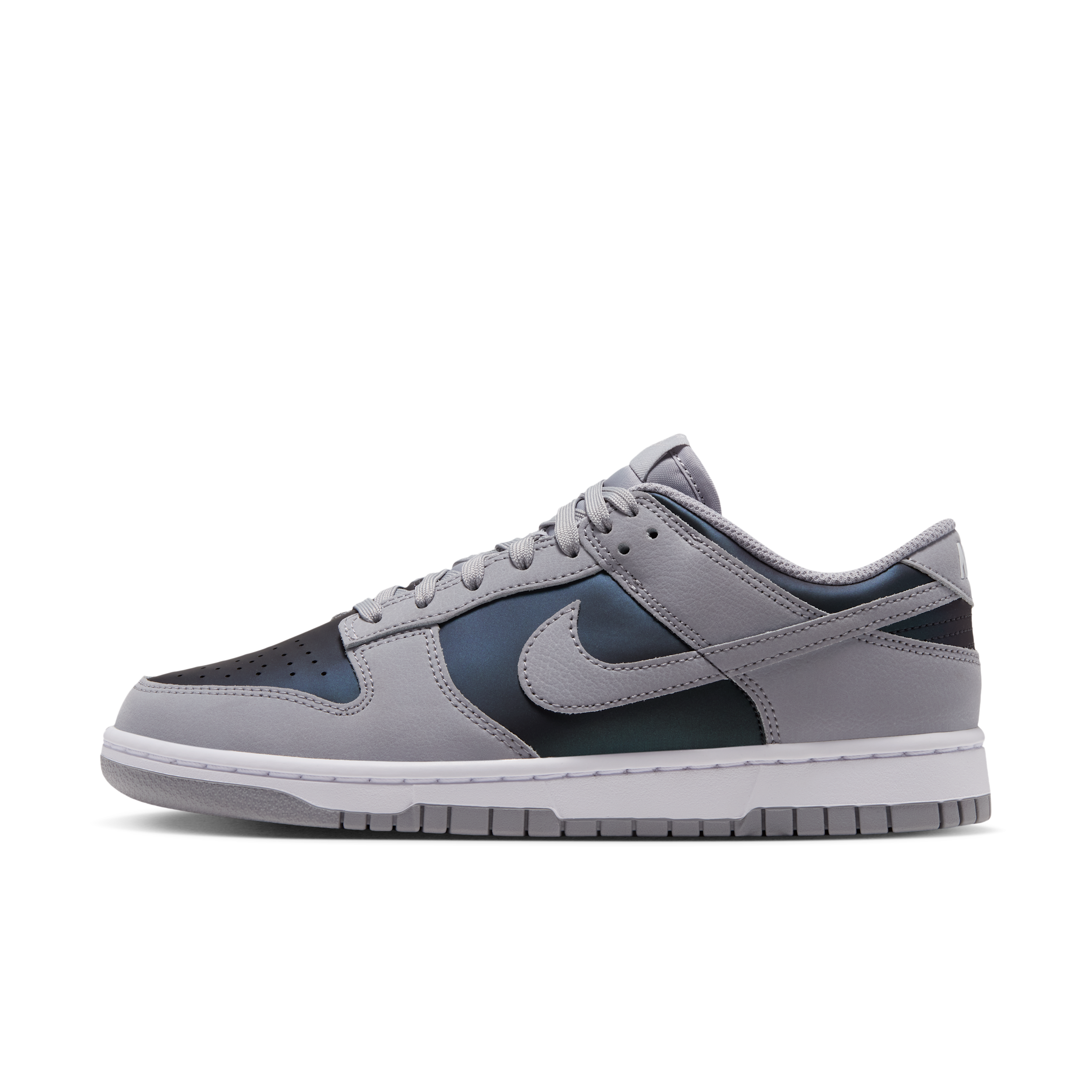 Nike Women's Dunk Low SE Iridescent Shoes in Grey | IR5590-001