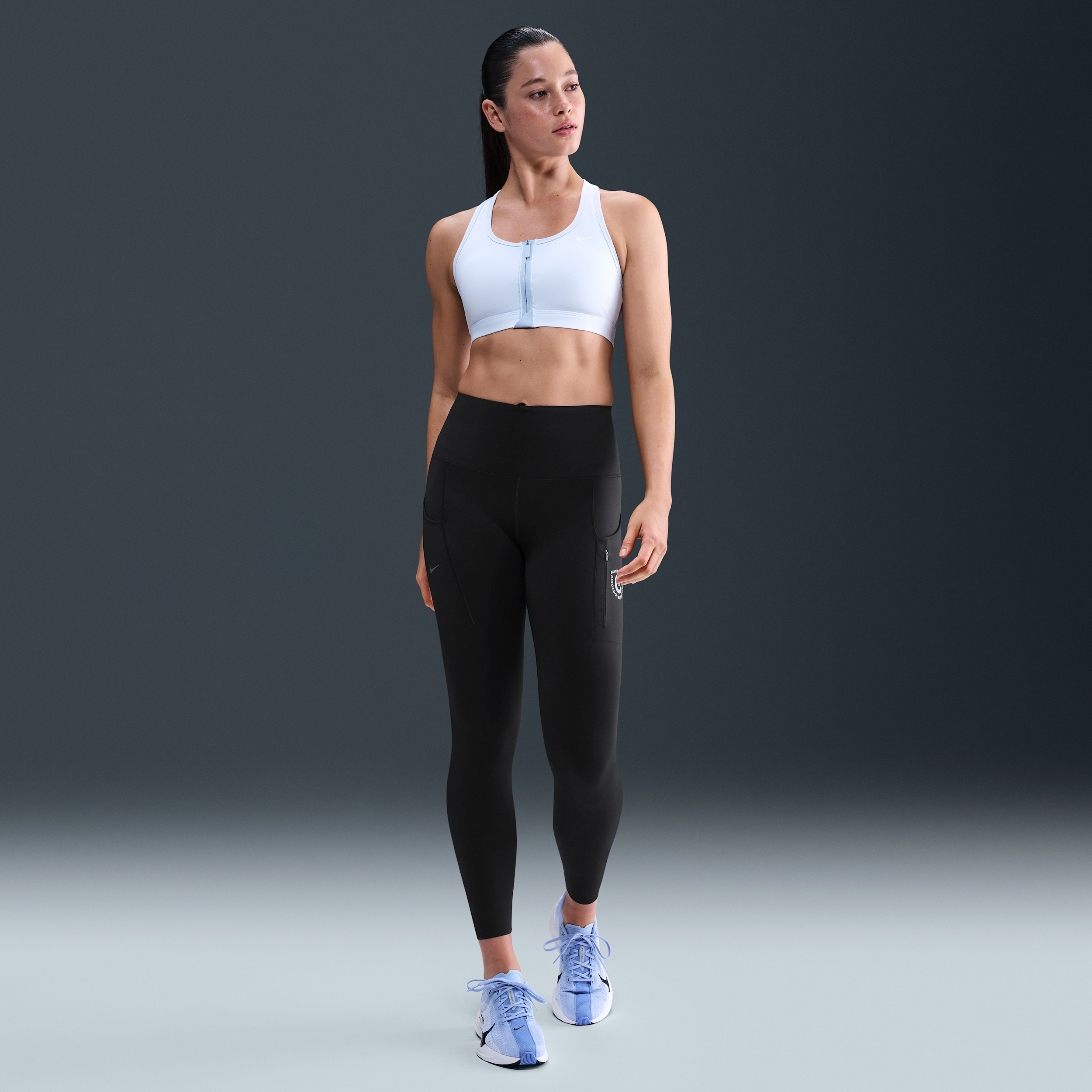 Nike Women's Go High-waisted 7/8 Leggings With Pockets In Black