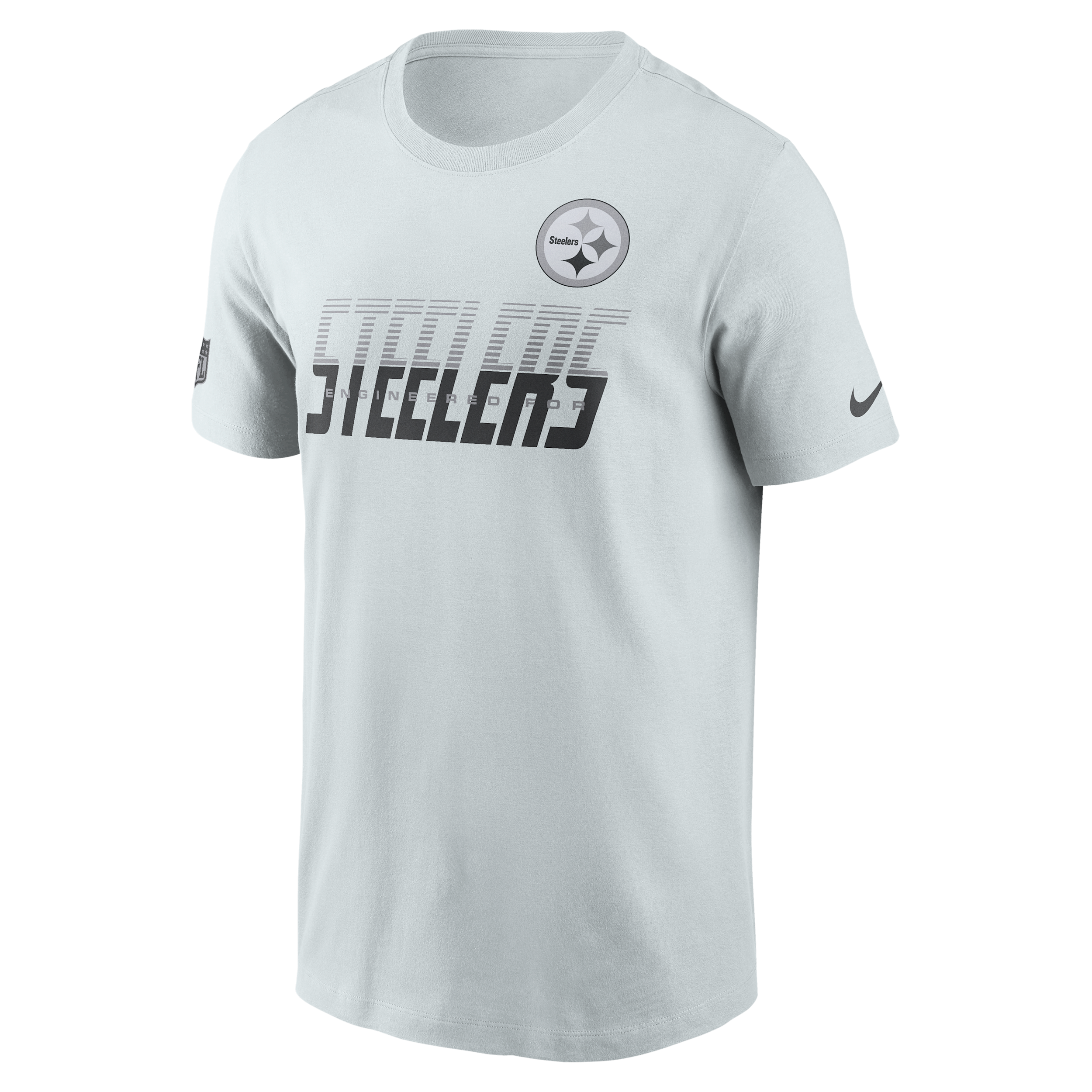 Pittsburgh Steelers Sideline Team Issue Nike Men's Dri-FIT NFL T-Shirt in Grey | 02ET04Z7L-TF9