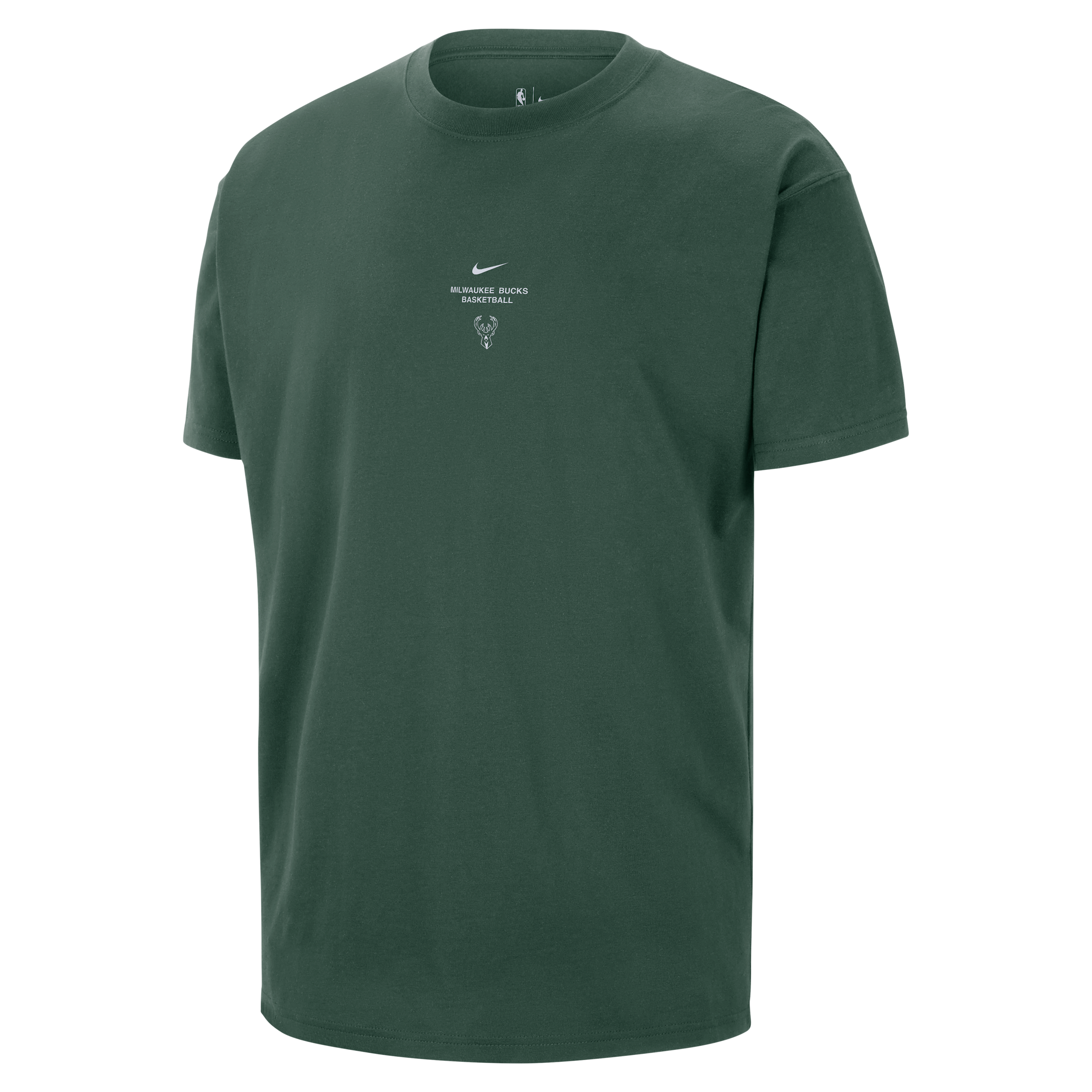 Nike Adult Milwaukee Bucks Worn With Obsession Standard Issue Practice Club T-Shirt, Men's, Large, Green
