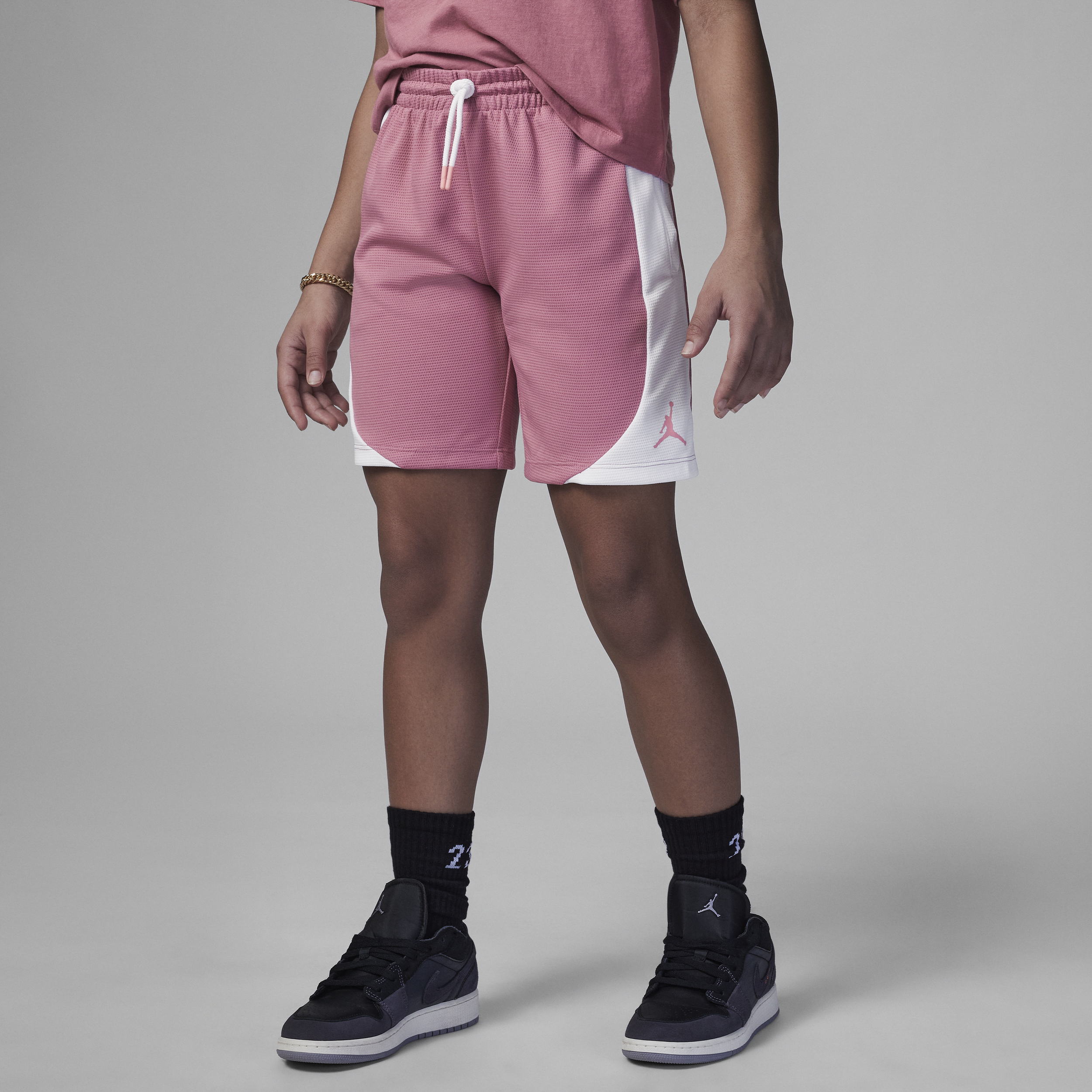 Jordan Big Kids' Sport Shorts In Pink