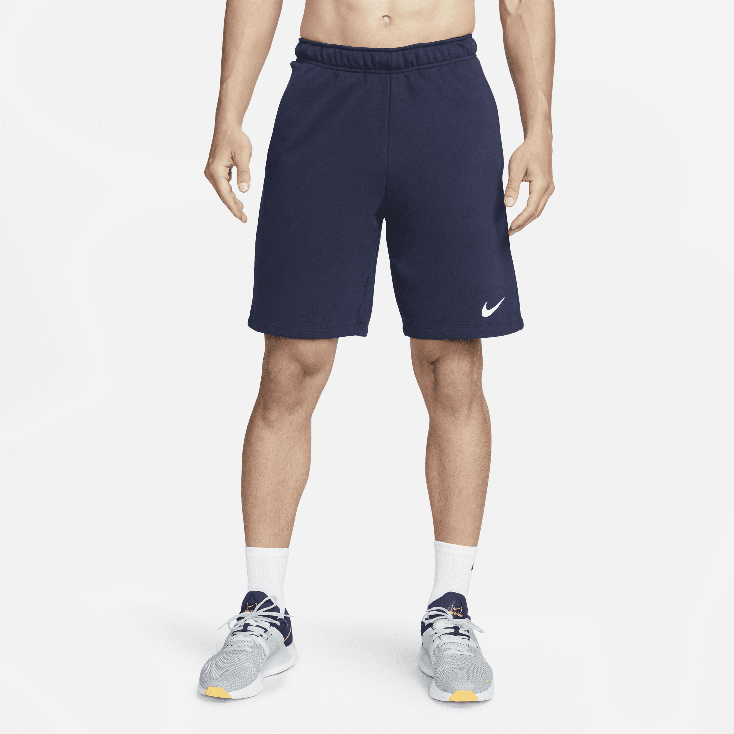 Nike Men's Dry Dri-fit Fleece Fitness Shorts In Blue