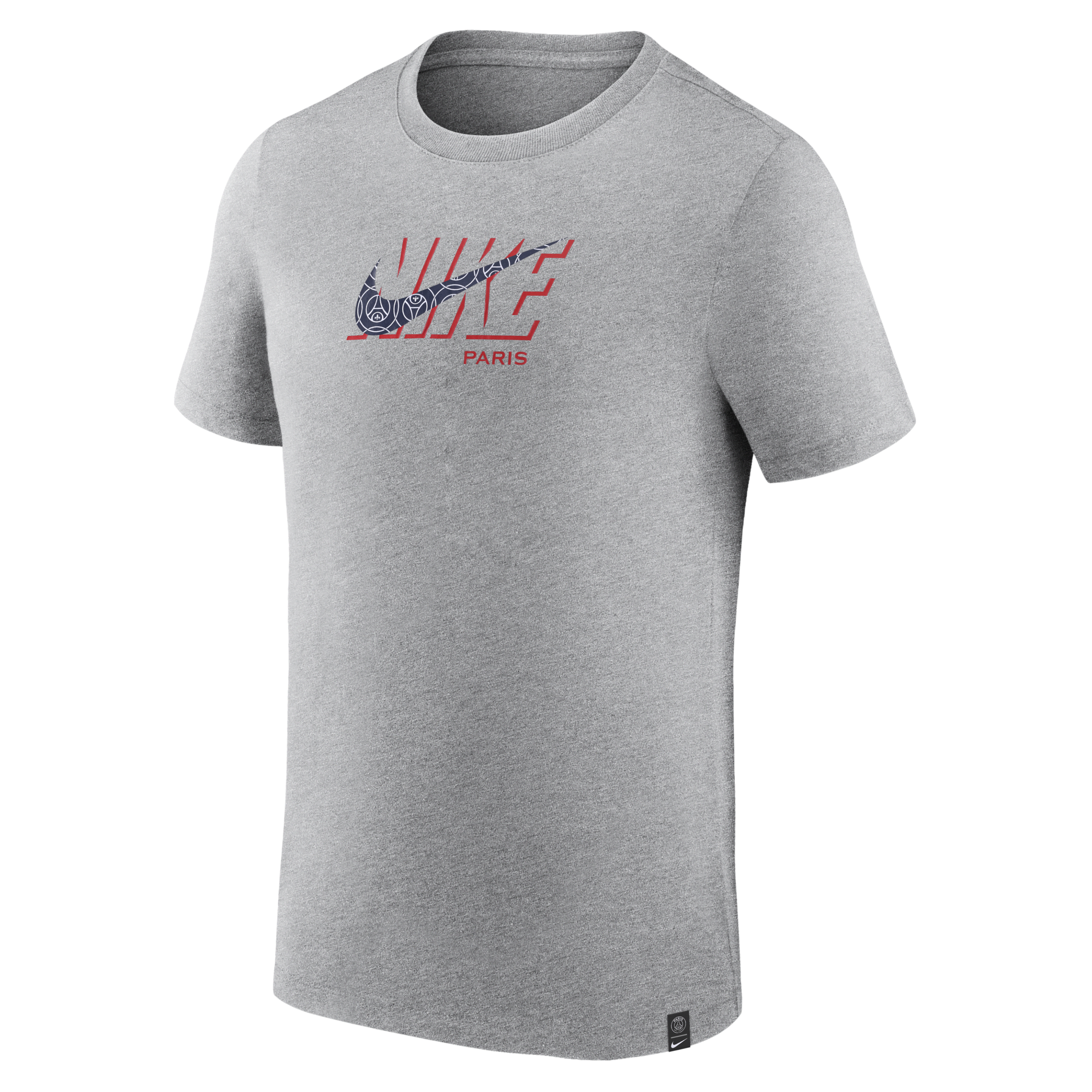 Shop Nike Paris Saint-germain Swoosh  Men's Soccer T-shirt In Grey