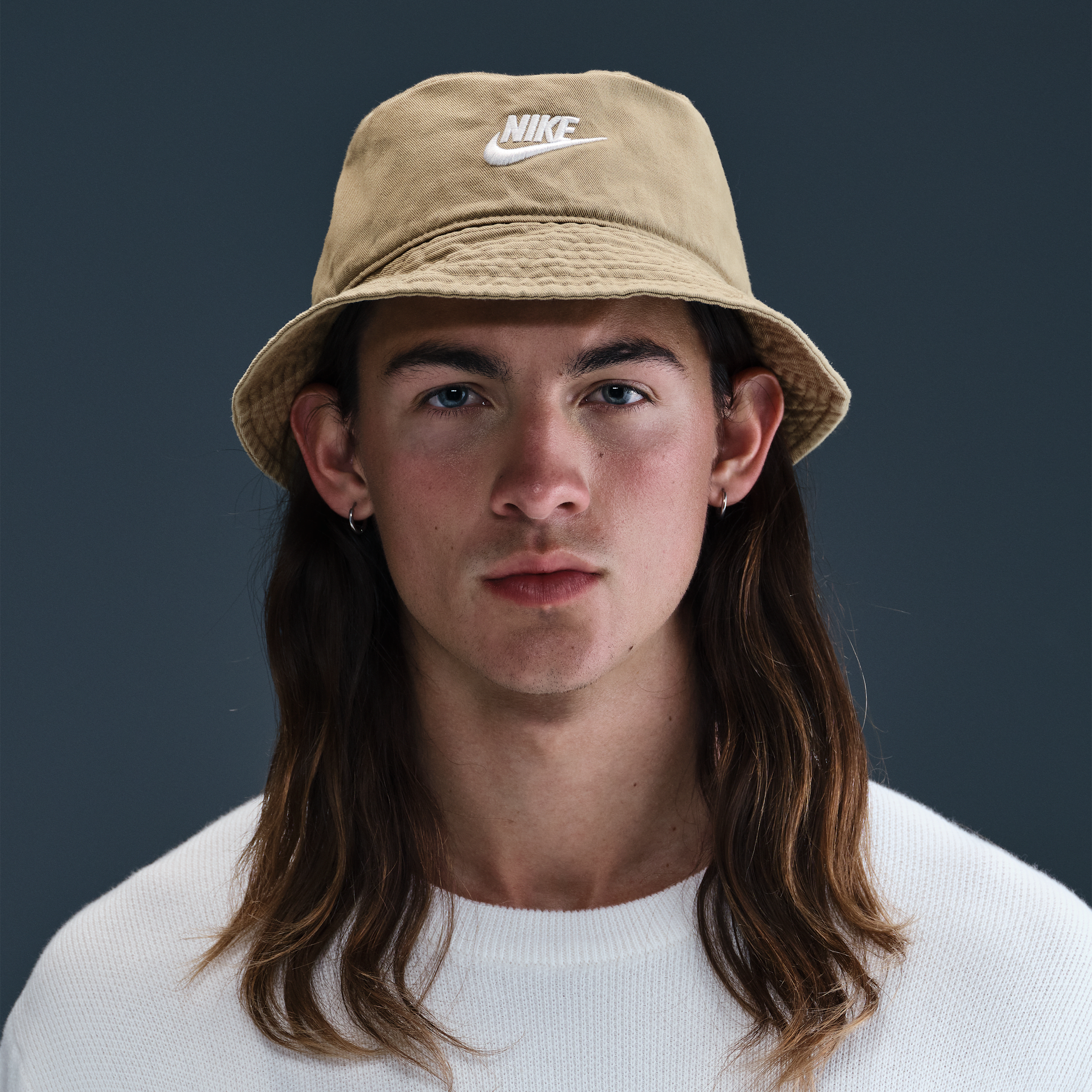 Nike Unisex Apex Futura Washed Bucket Hat In Brown
