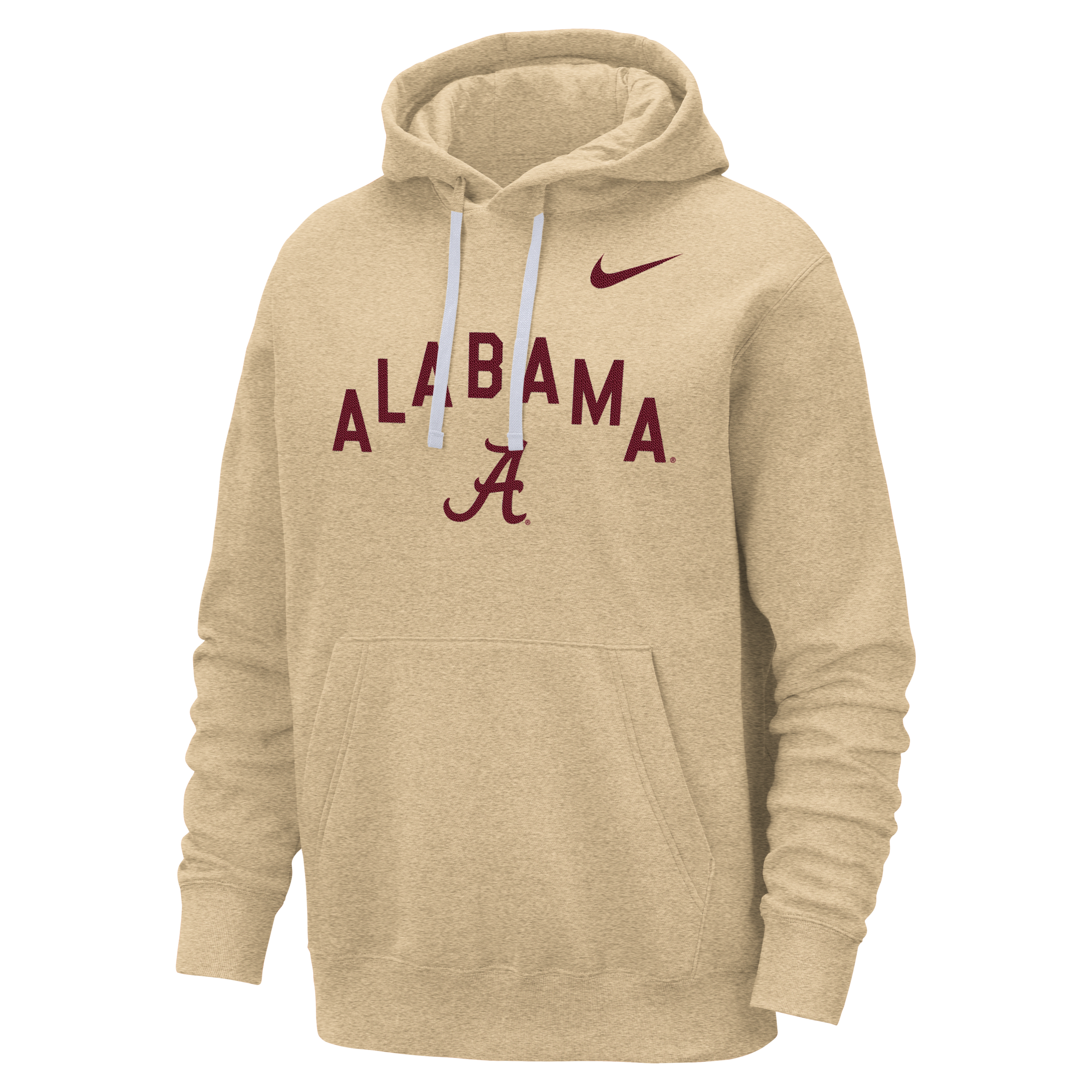 Nike Alabama Club Fleece  Men's College Pullover Hoodie In Brown
