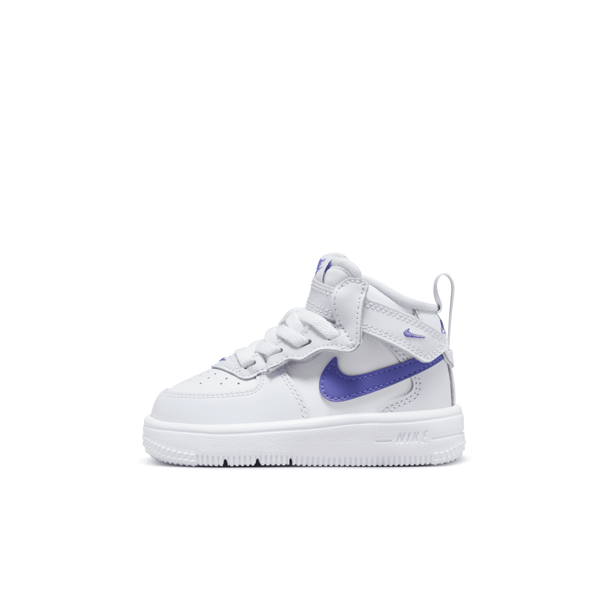 Shop Nike Force 1 Mid Easyon Baby/toddler Shoes In Grey