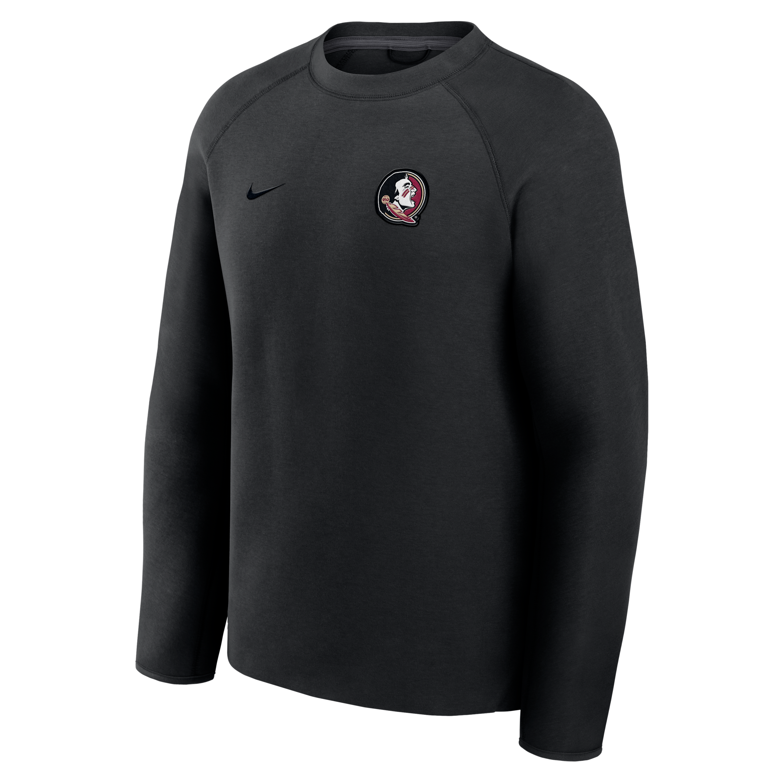 Florida State Tech Fleece Nike Men's College Pullover Crew in Black | 05L6912ZFTN-6DU
