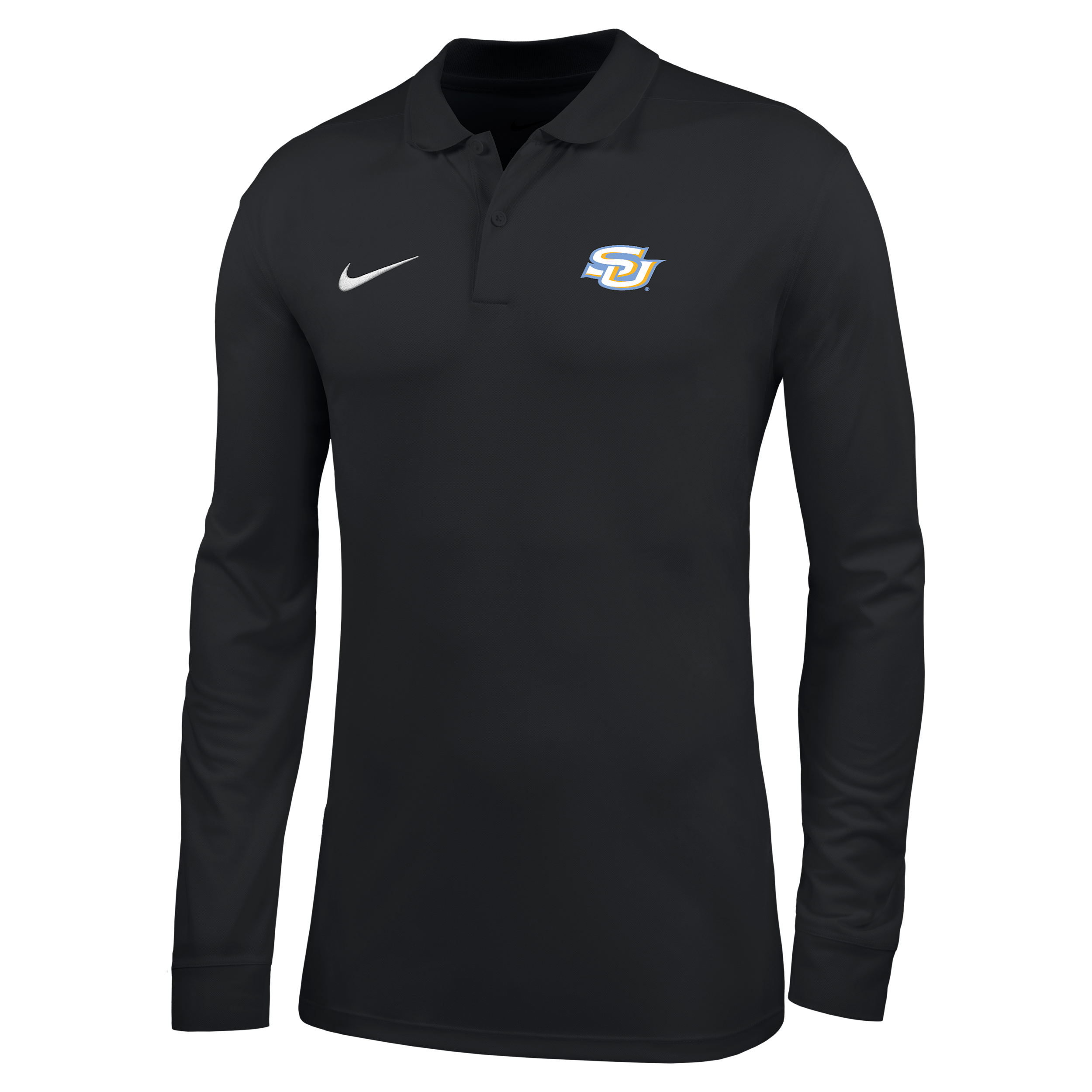 Nike Men's College (Southern University and A&M) Dri-FIT Long-Sleeve Polo in Black | ZM04PYSUAM26-BLK