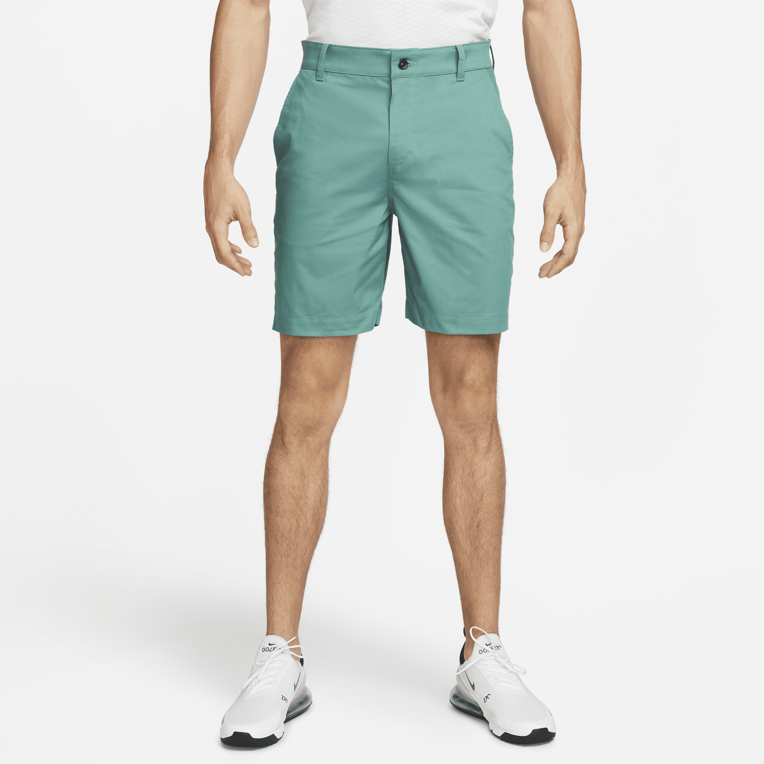 Nike Dri-fit Uv Flat Front Chino Golf Shorts In Green