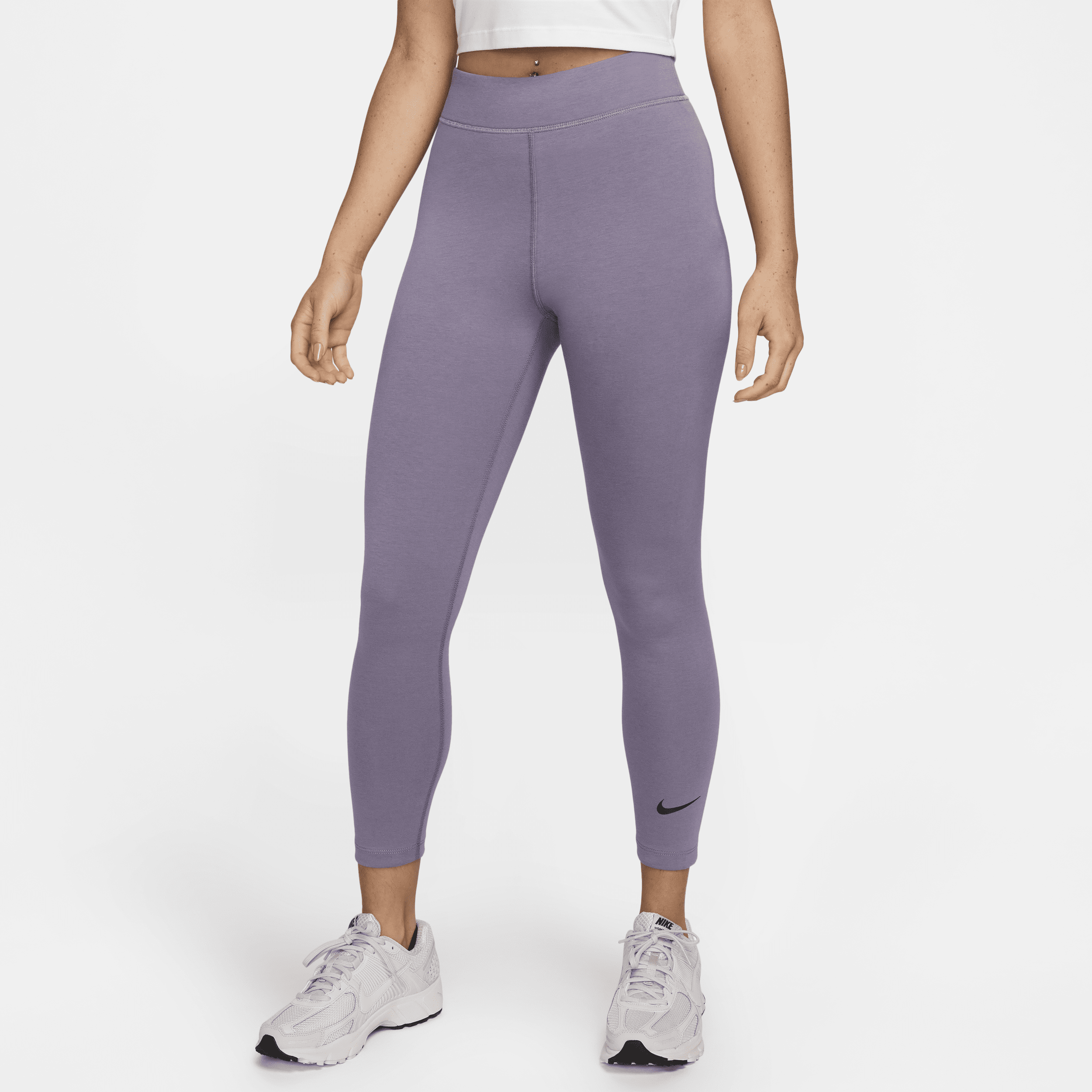 Shop Nike Women's  Sportswear Classic High-waisted 7/8 Leggings In Purple