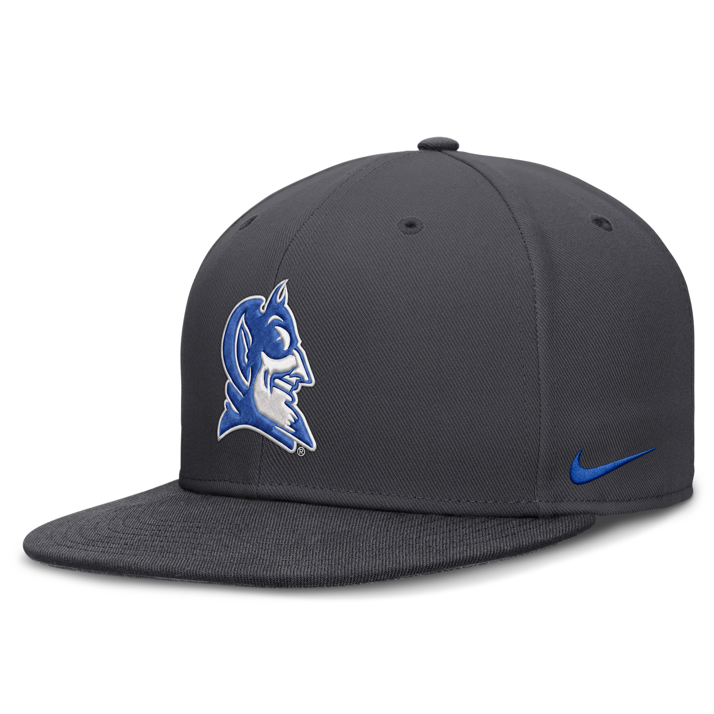 Nike Men's Anthracite Duke Blue Devils Pro Dri-fit Fitted Hat - Anthracite