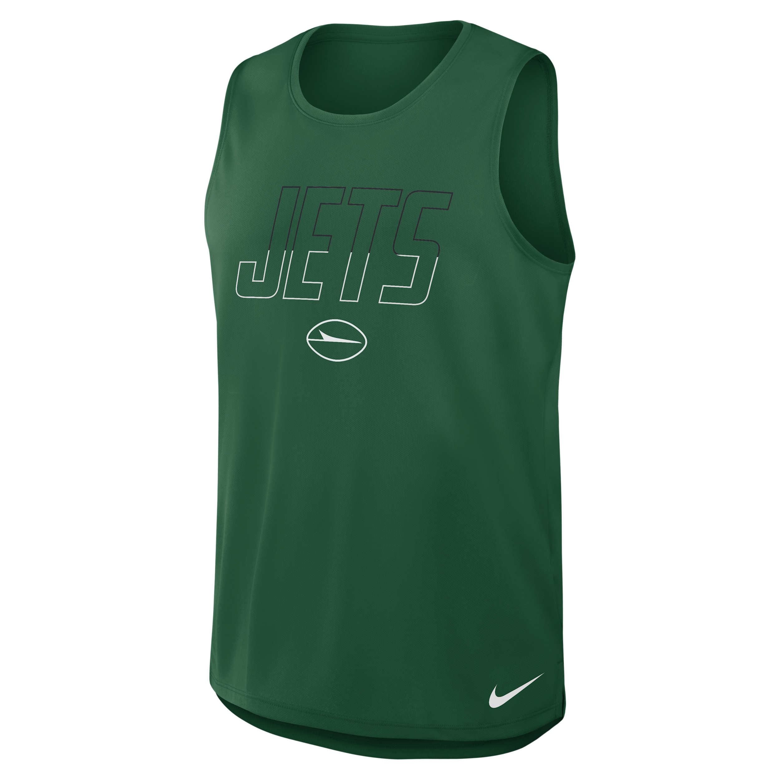 Nike Men's New York Jets Kickoff Miler Crewneck Regular-Fit Tank Top - Green