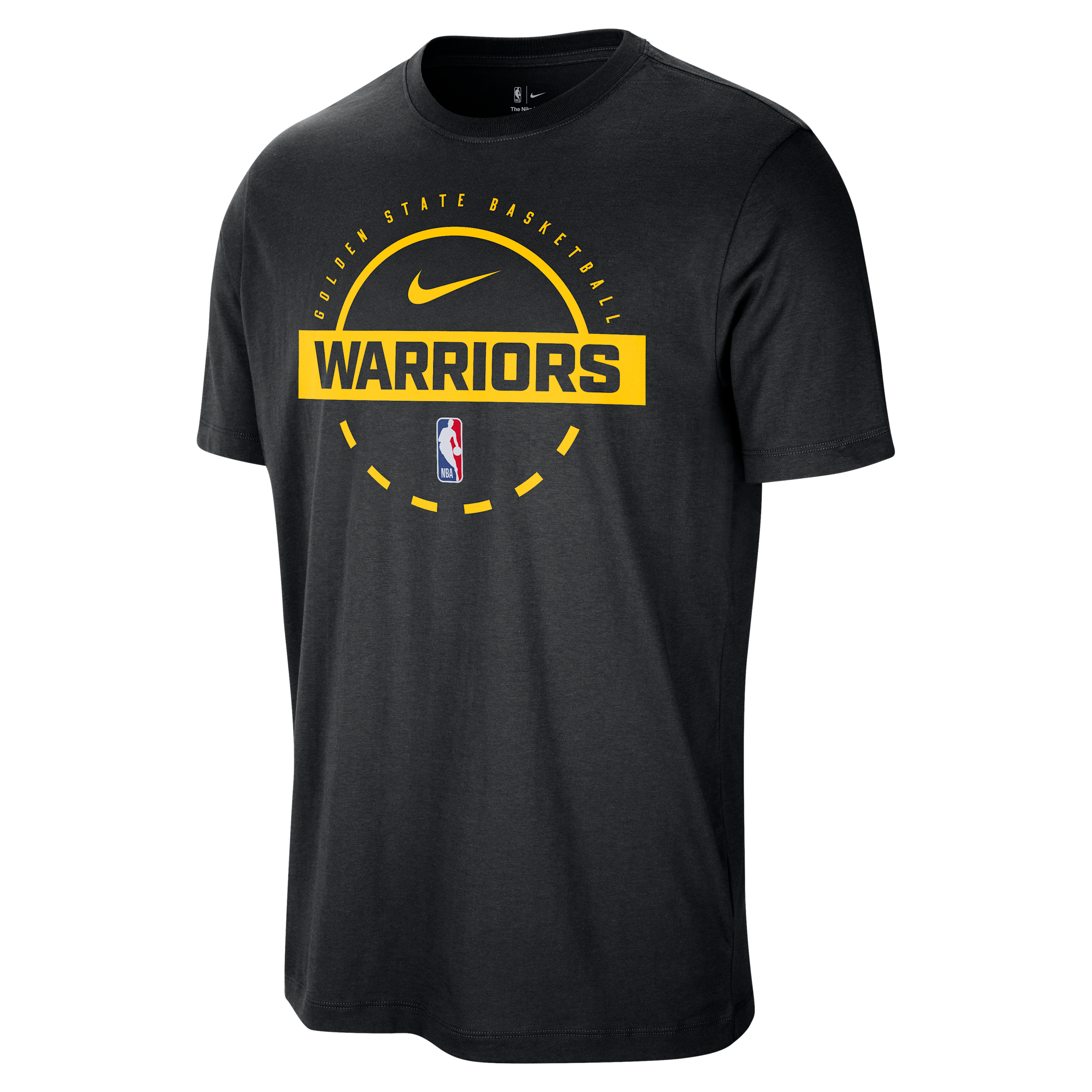 Nike Black Golden State Warriors Authentic Practice T-shirt In Black