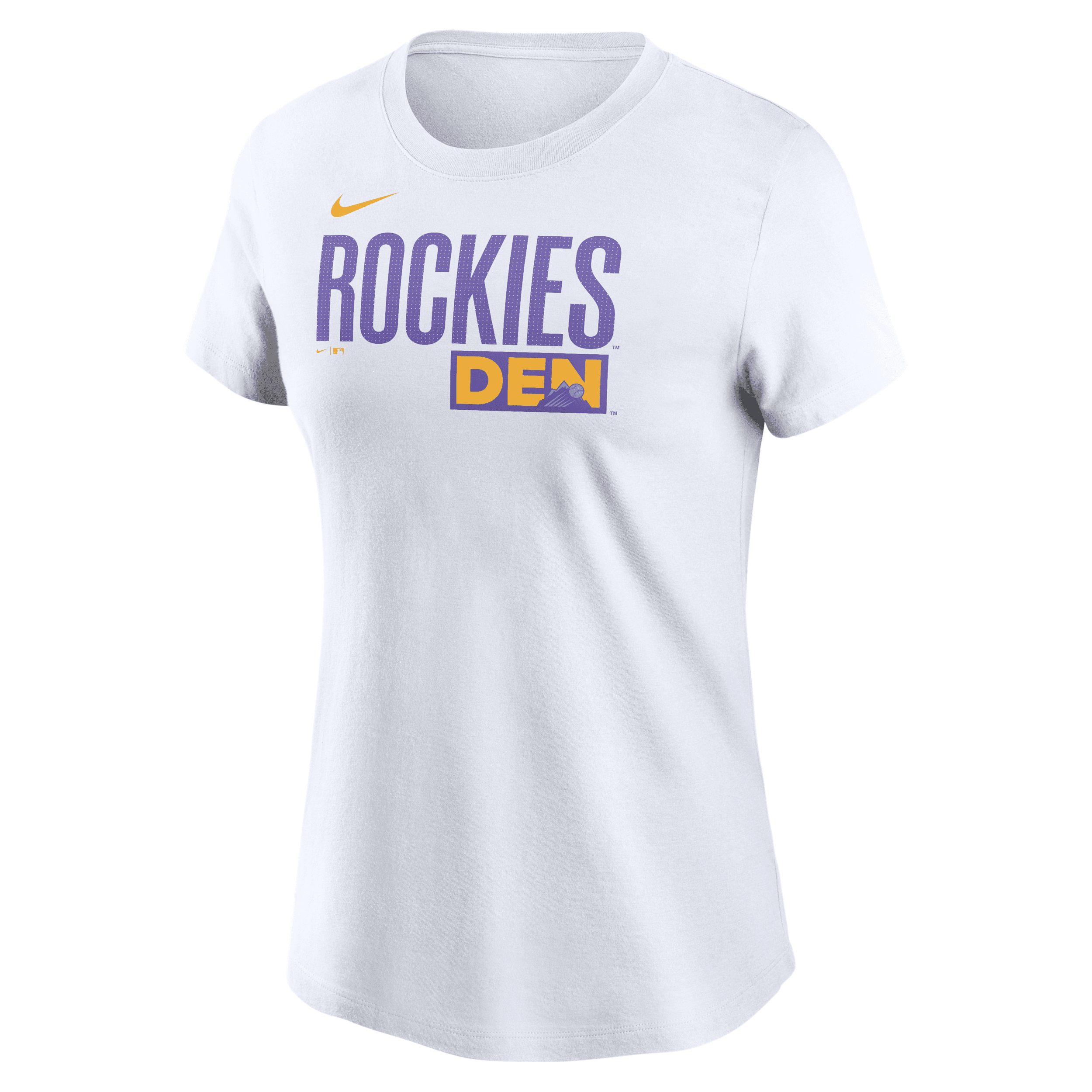 Nike White Colorado Rockies 2025 City Connect Wordmark T-shirt In White