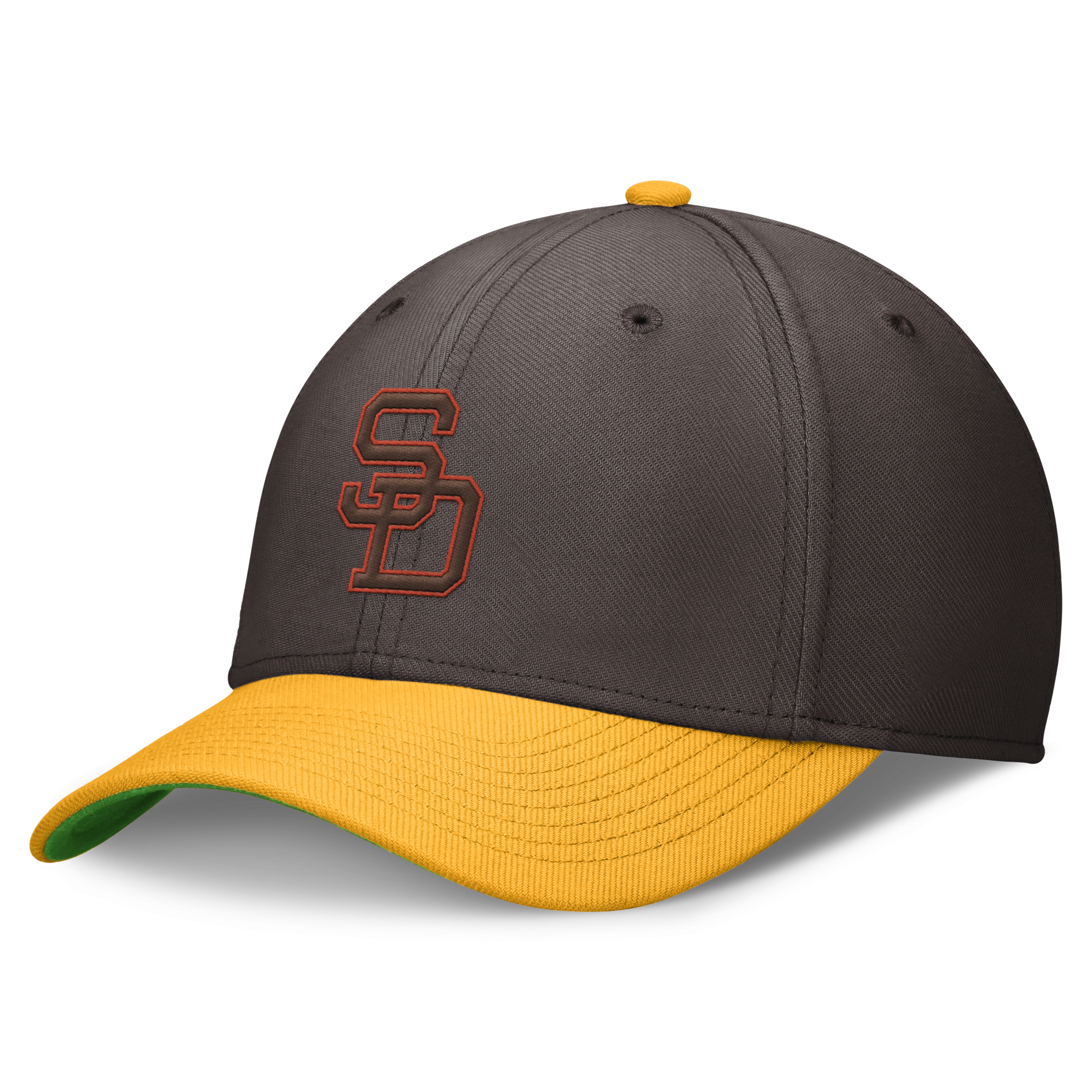 Shop Nike San Diego Padres Rewind Cooperstown Swoosh  Men's Dri-fit Mlb Hat In Brown