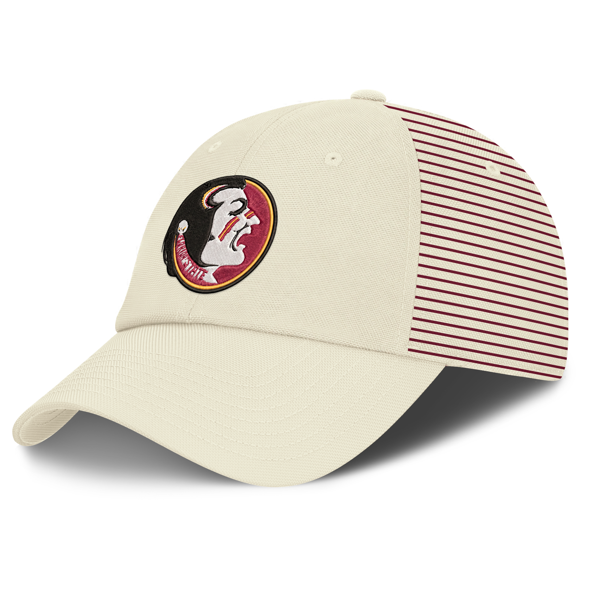 Florida State Denim Club Nike Men's College Adjustable Hat in White | NC2H11KFSH-0Y0
