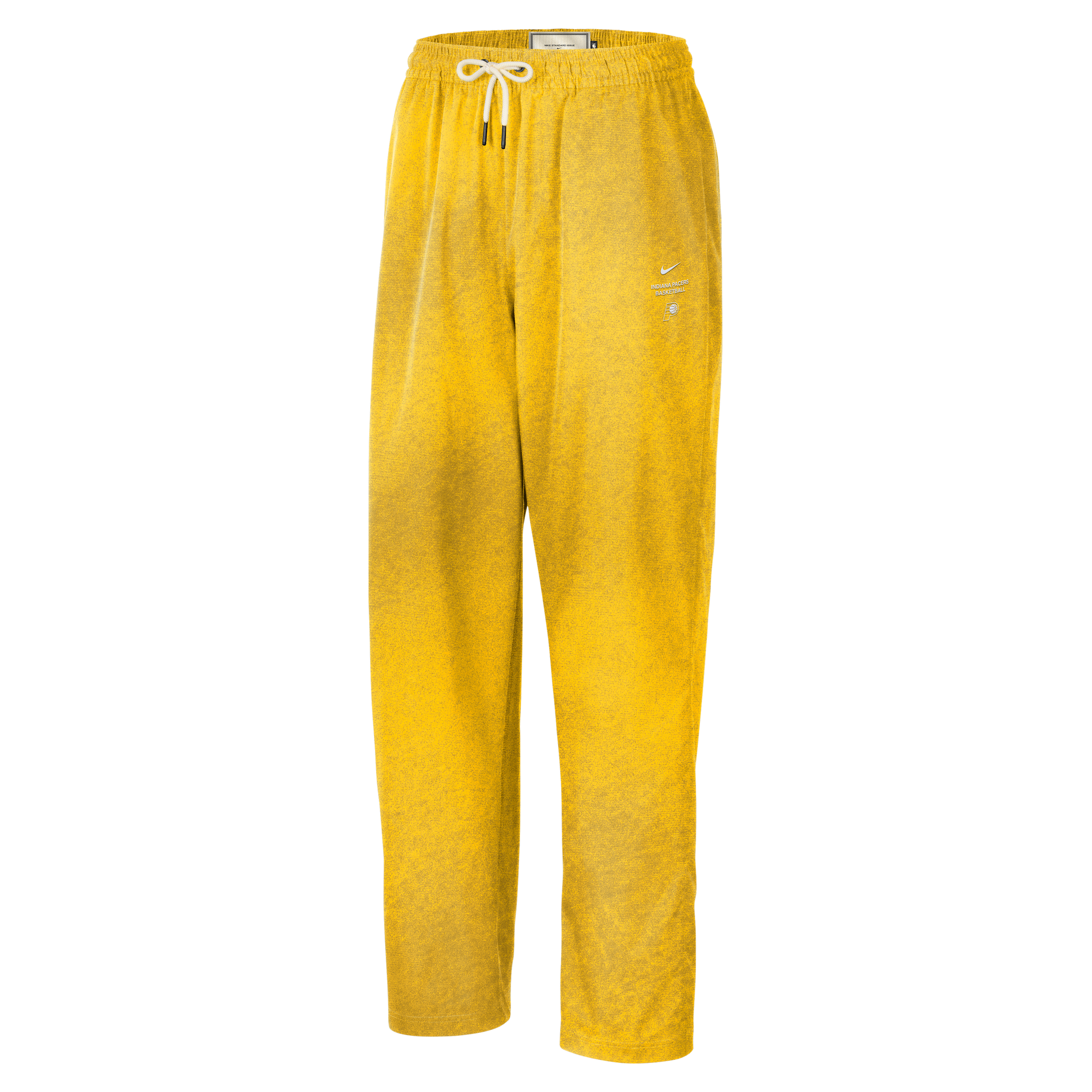 Nike Adult Indiana Pacers Worn With Obsession Standard Issue Game Theater Loud Woven Pants, Men's, Small, Yellow
