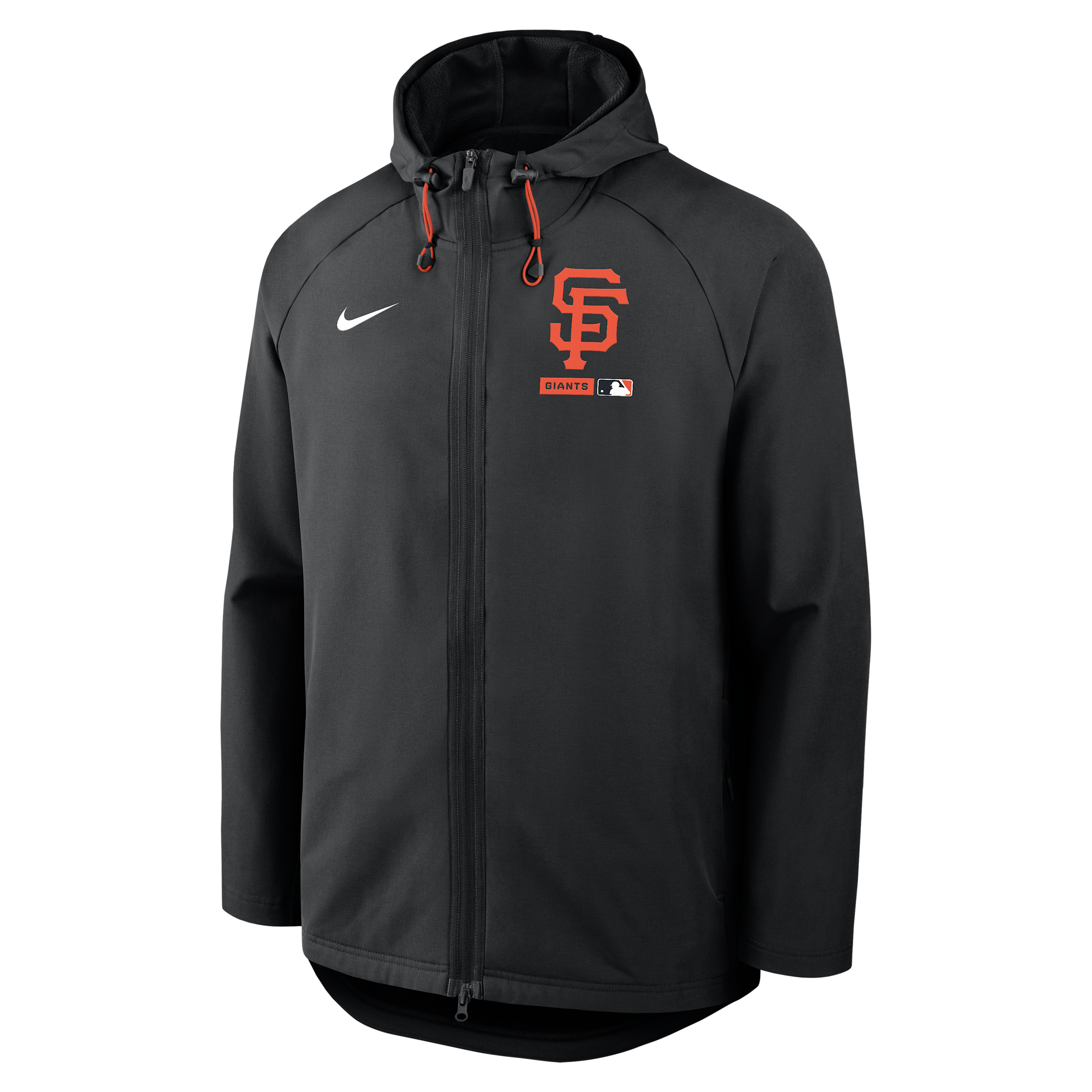 San Francisco Giants Authentic Collection Nike Men's Therma-FIT MLB Full-Zip Hooded Jacket in Black | 04HC088NGIA-FHP