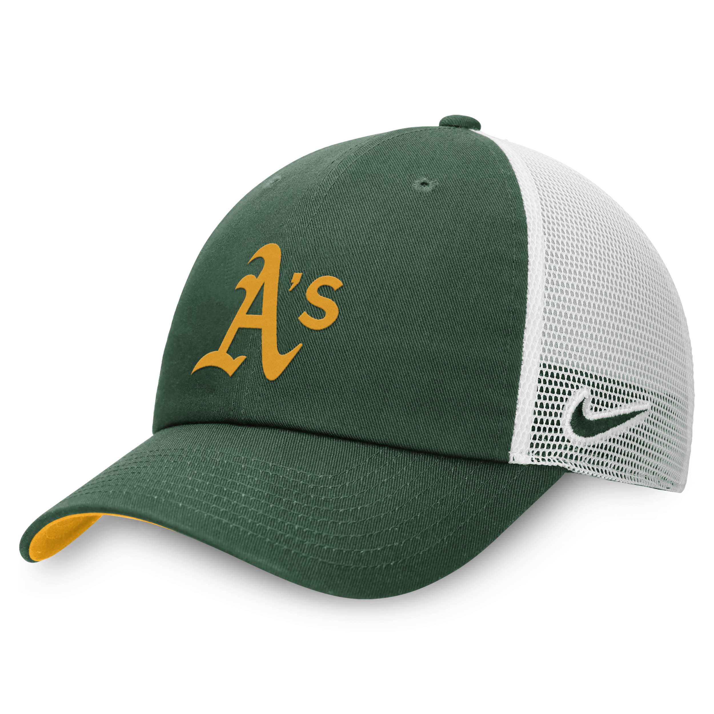 Nike Oakland Athletics Heritage86  Men's Mlb Trucker Adjustable Hat In Green