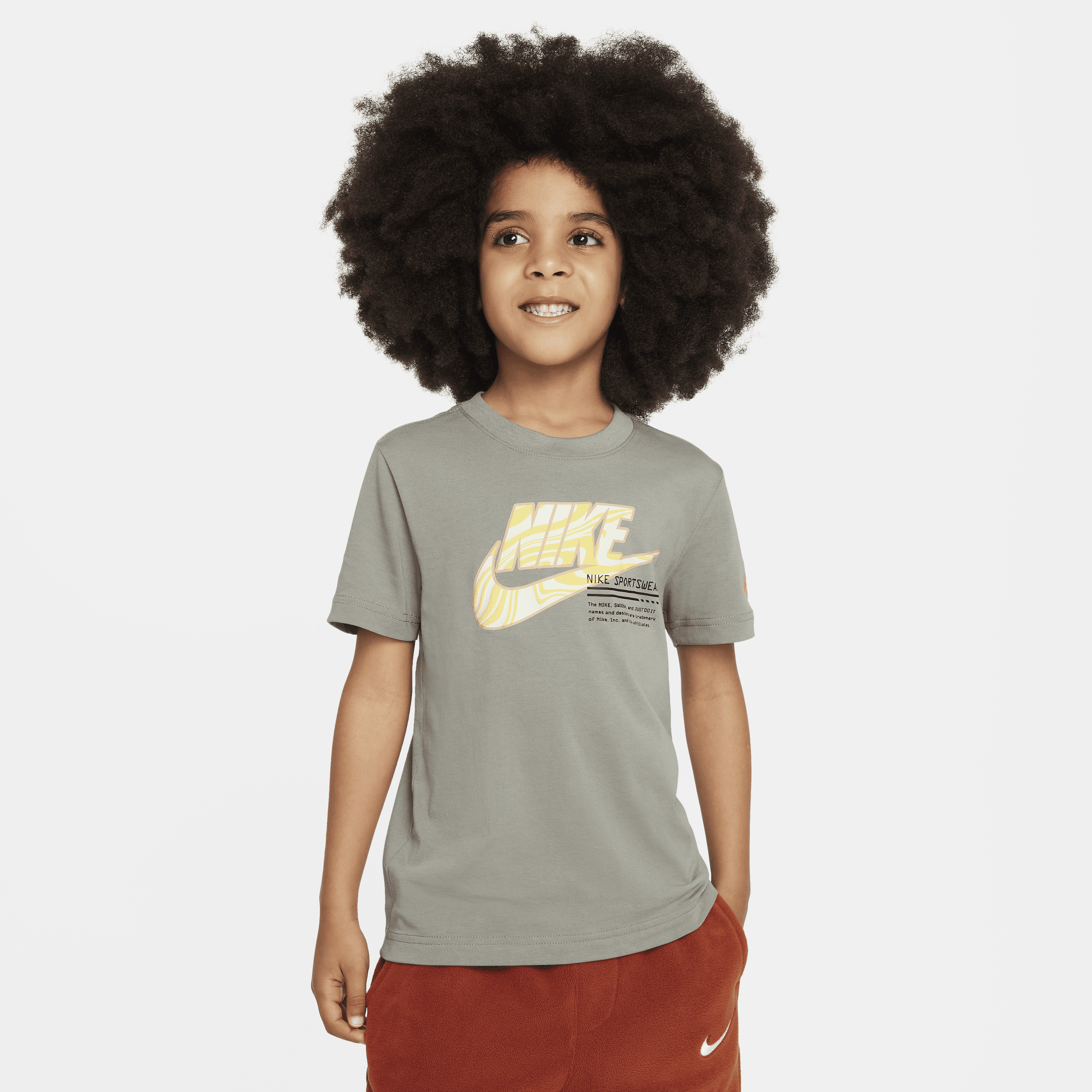 Nike Futura Little Kids' Graphic T-shirt In Brown