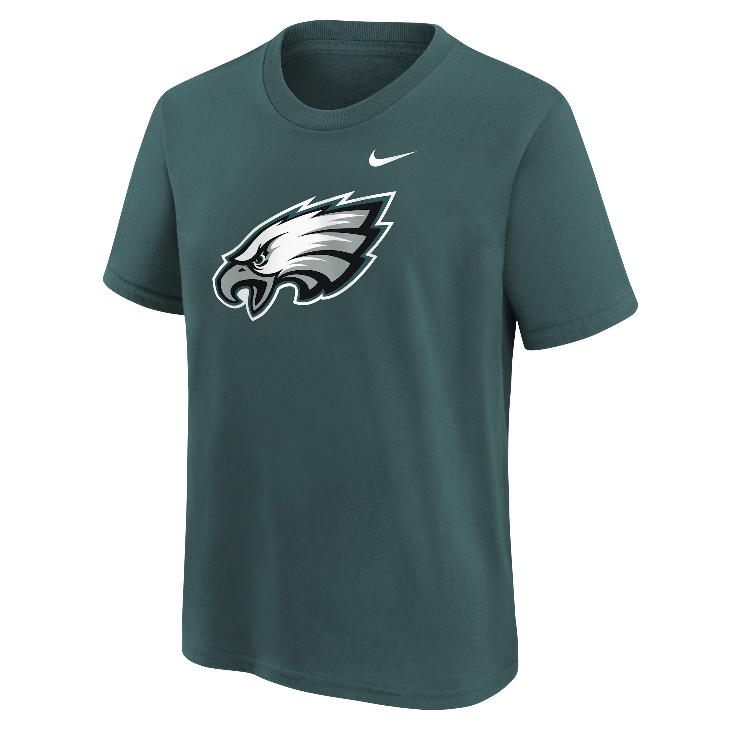 Nike Big Boys' and Girls' Midnight Green Philadelphia Eagles Logo T-Shirt - Midnight Green