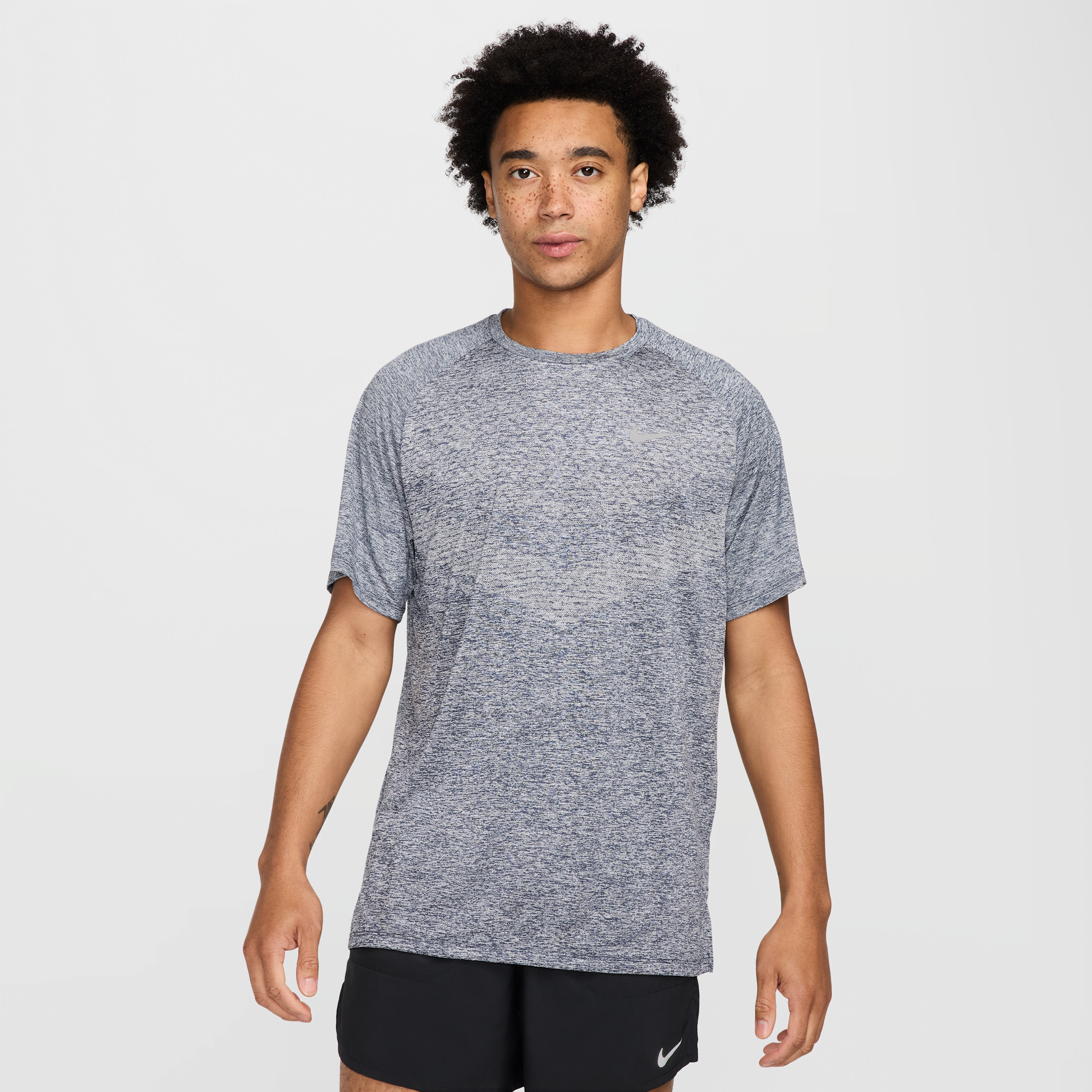 Nike Men's Stride Dri-fit Adv Short-sleeve Running Top In Blue