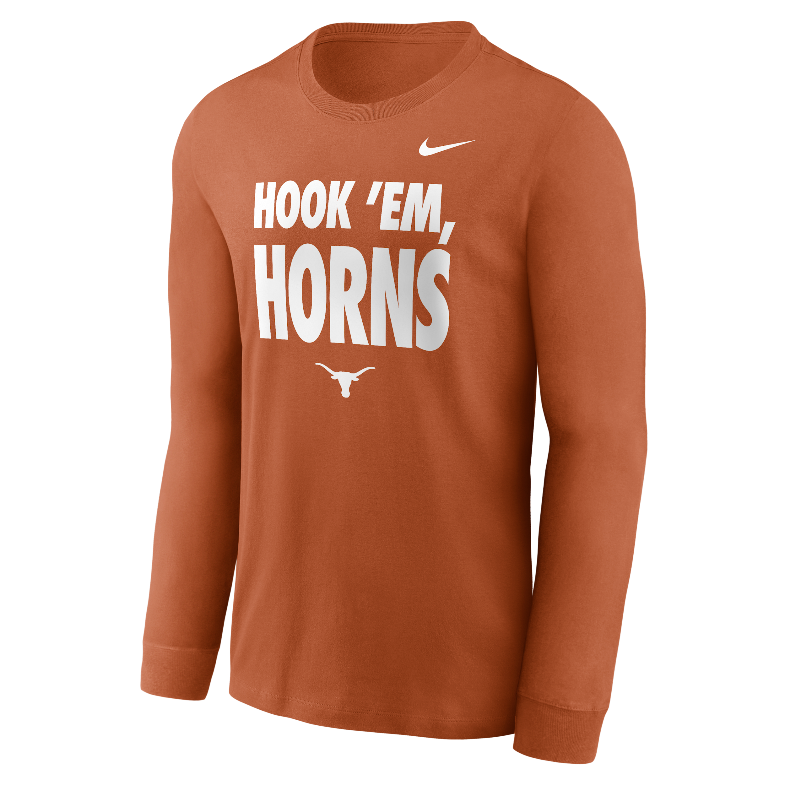 Nike Men's Texas Orange Texas Longhorns 2026 Sideline Slogan Dri-fit Long Sleeve T-Shirt - Texas Orange