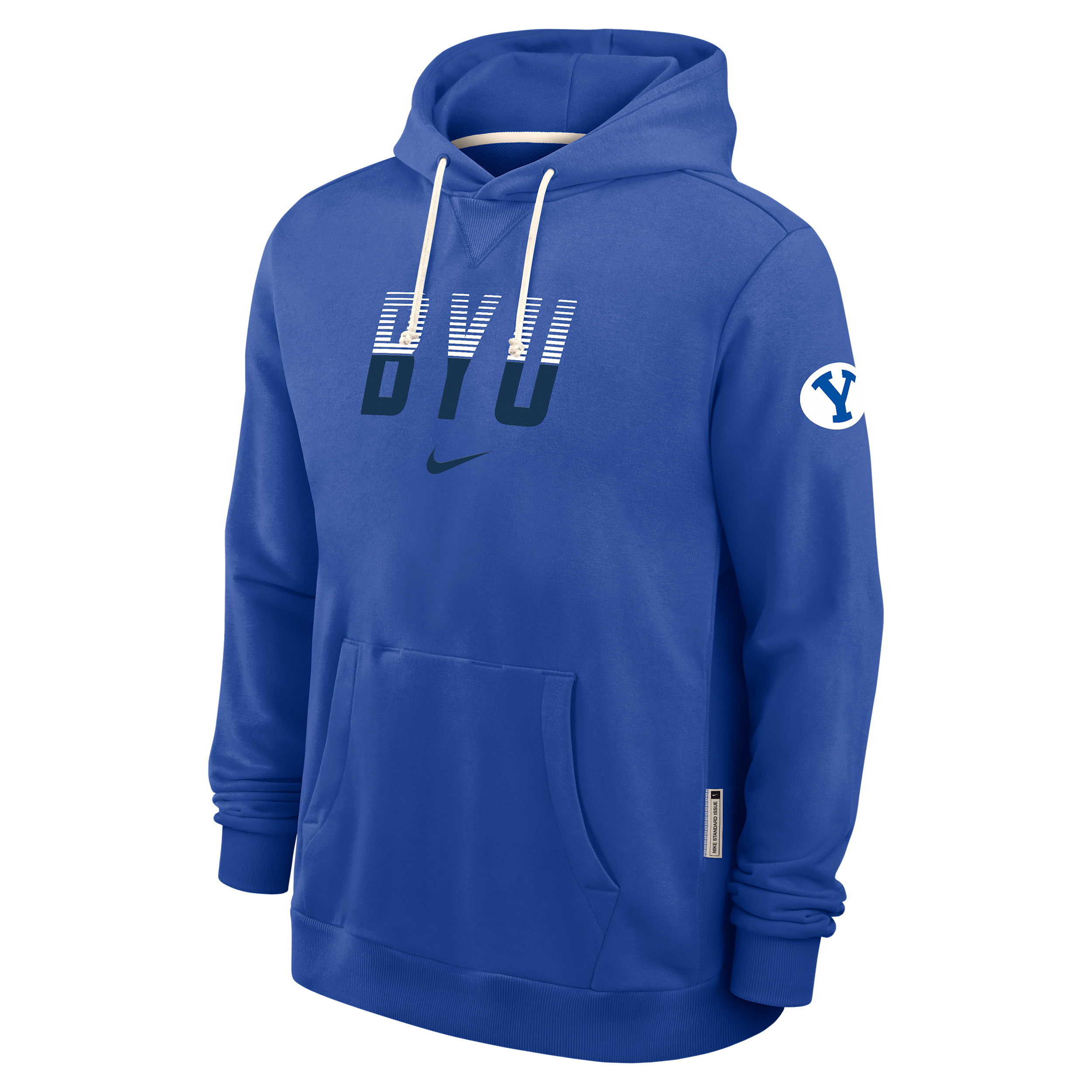 BYU Sideline Nike Men's Dri-FIT Pullover Hoodie in Blue | IV9830-480