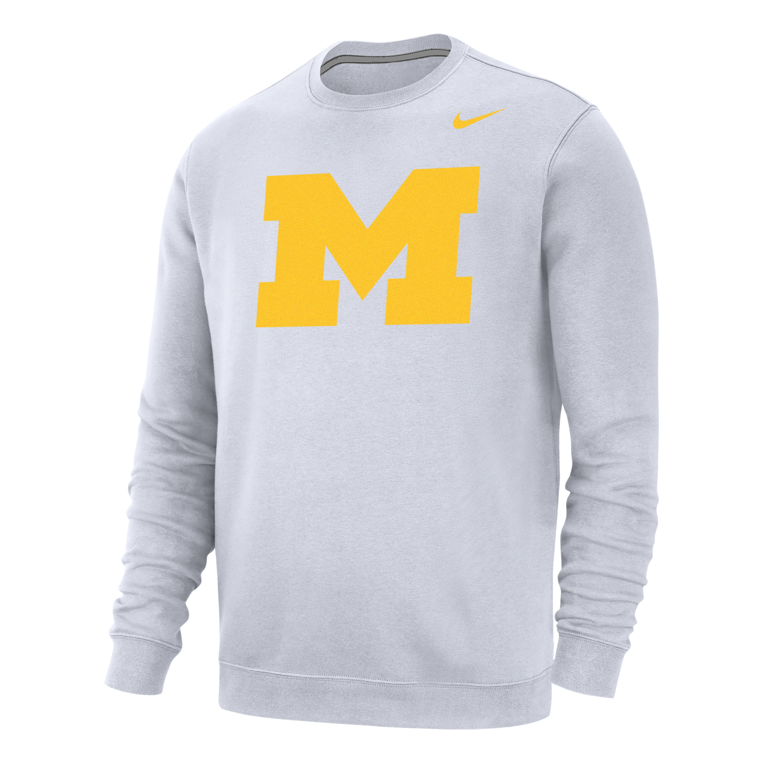Nike Michigan Club Fleece  Men's College Sweatshirt In White