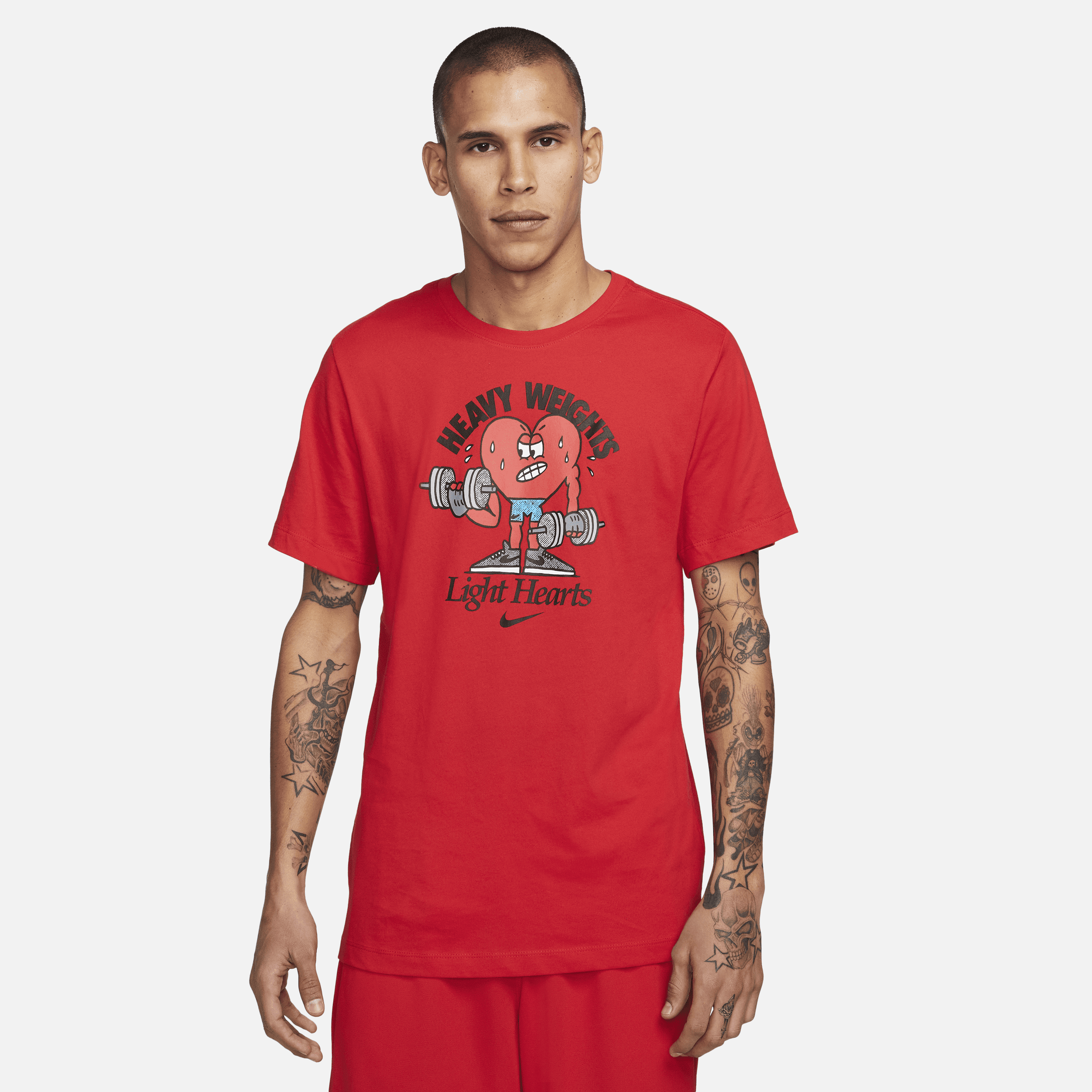 Nike Men's Dri-fit Fitness T-shirt In Red